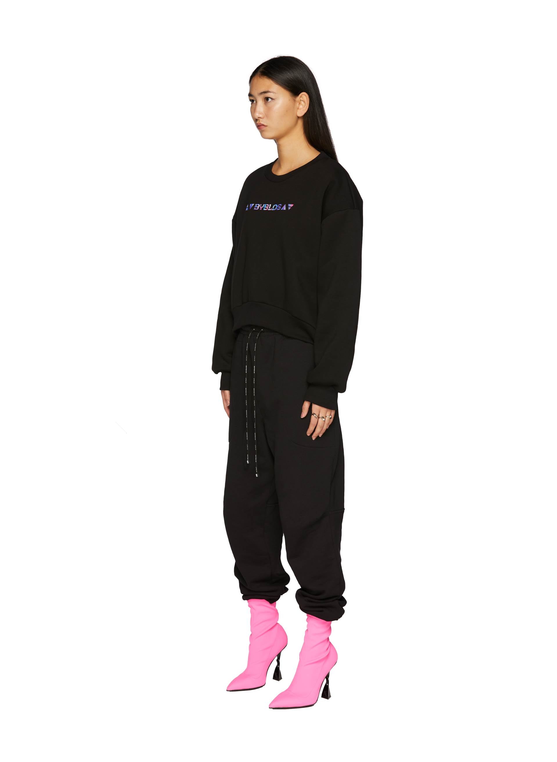 IRIDESCENT LOGO CROP JUMPER