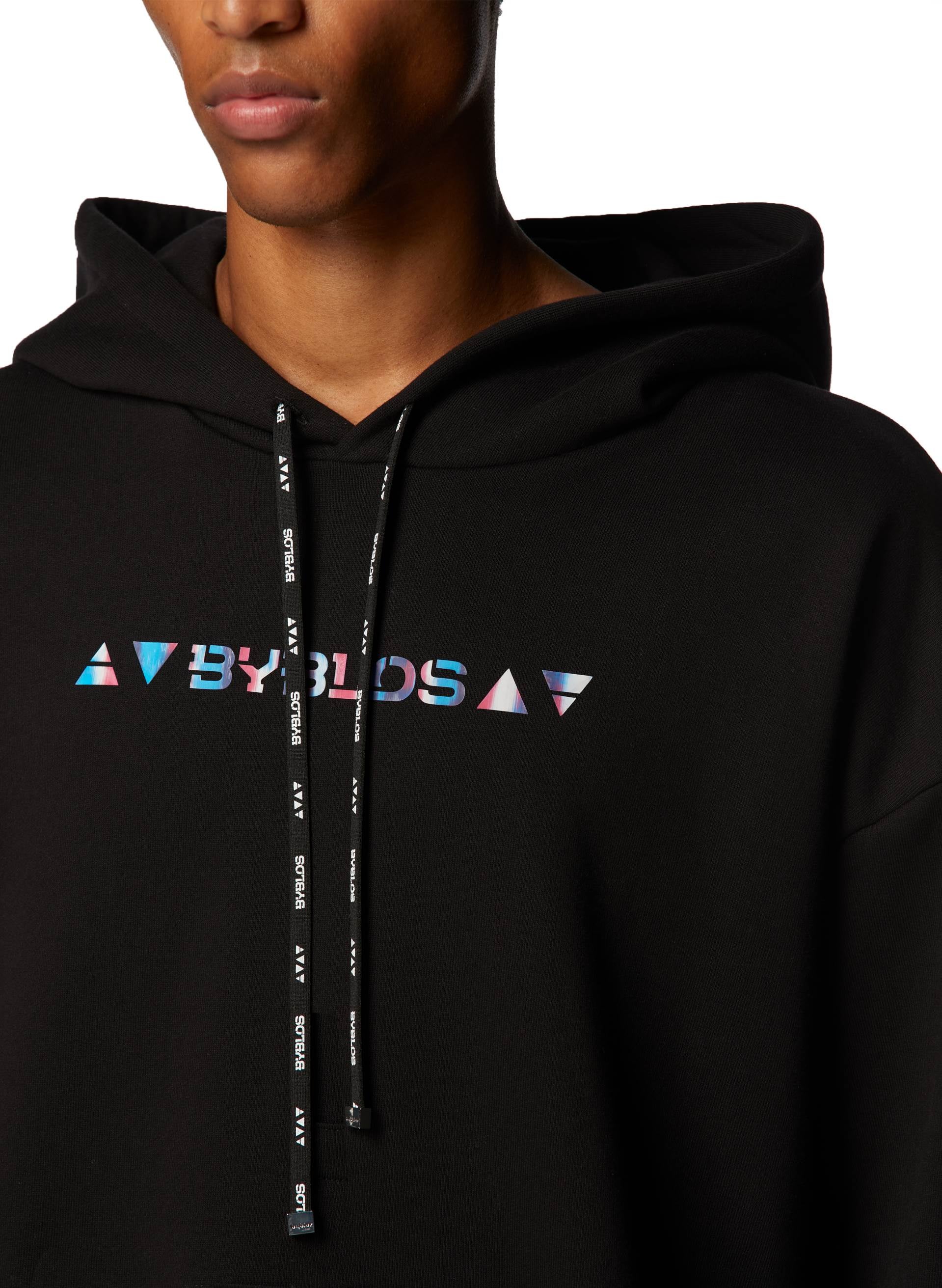 IRIDESCENT LOGO HOODIE DRESS