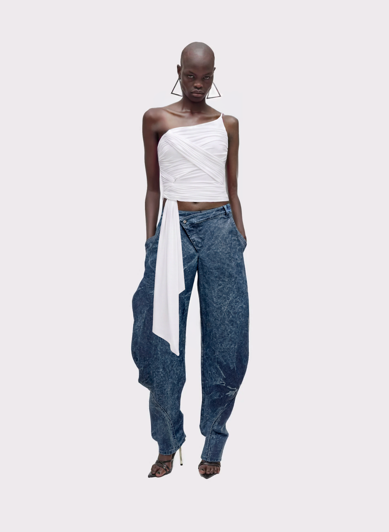 Asymmetrical Jersey Top