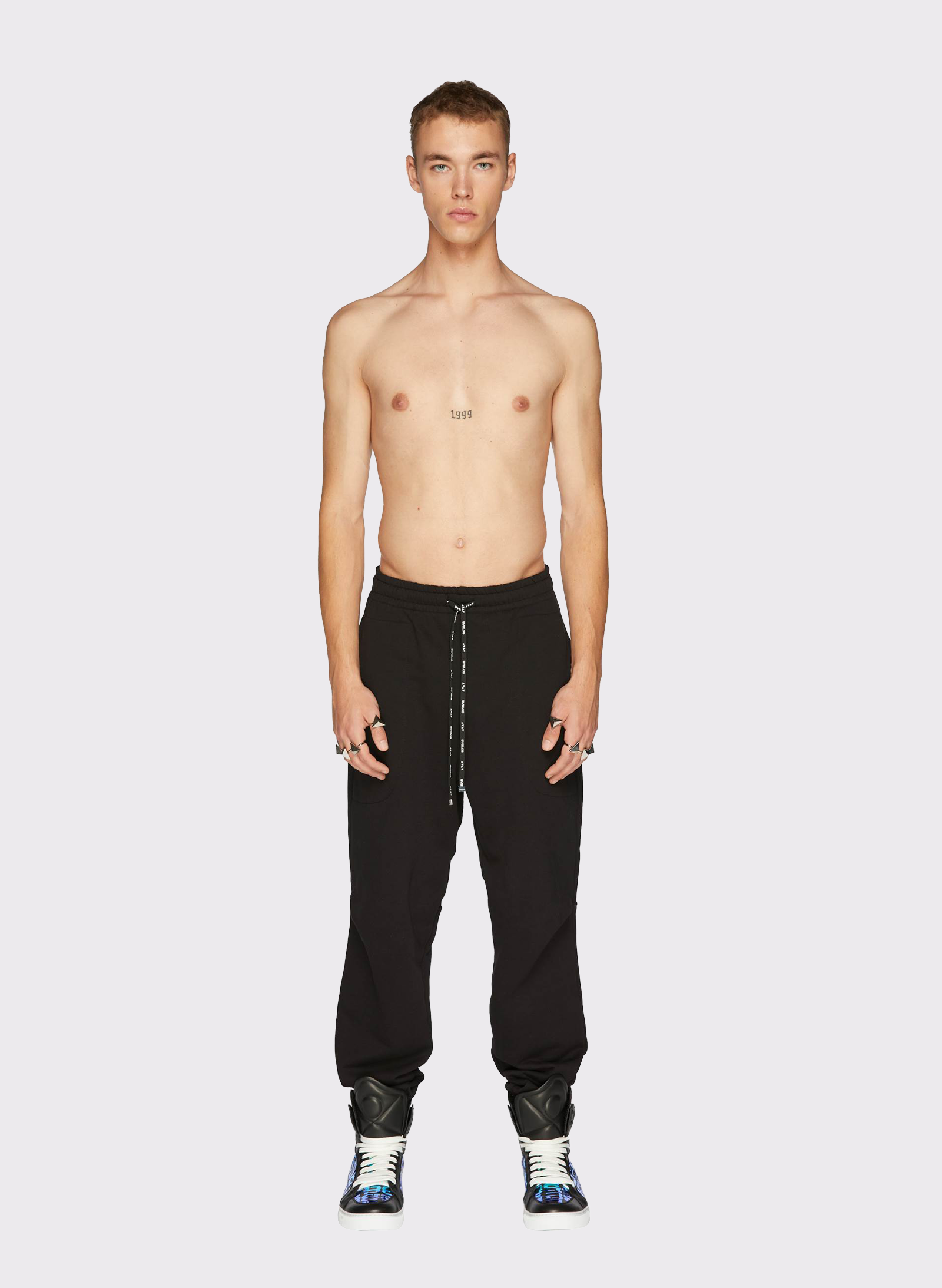 Byblos Triangles Jogger in black - back view