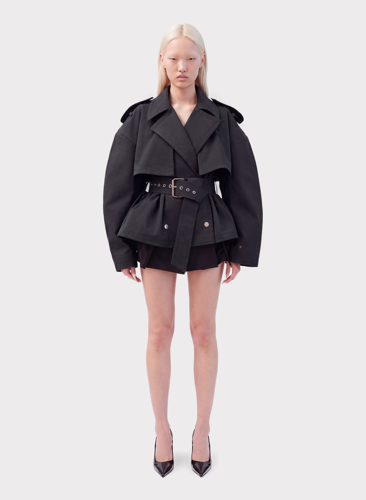Cropped Trench Coat