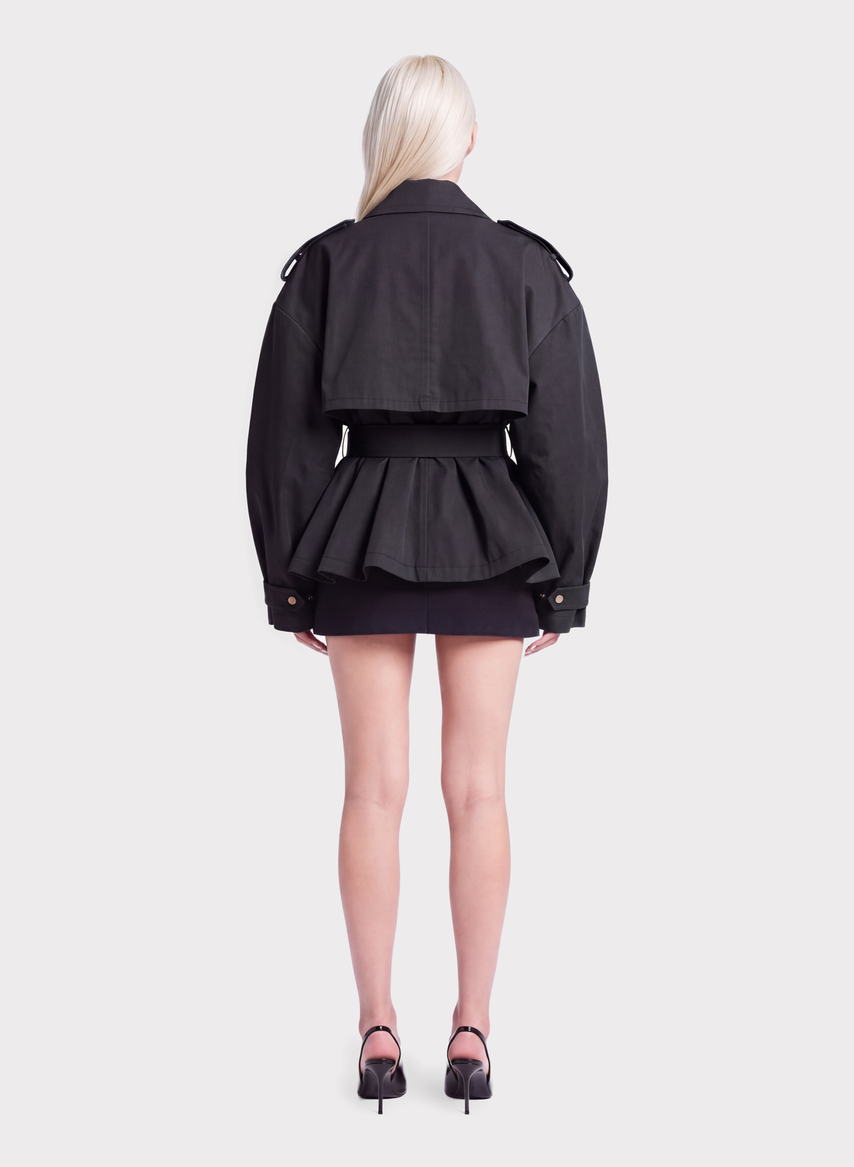 Cropped Trench Coat