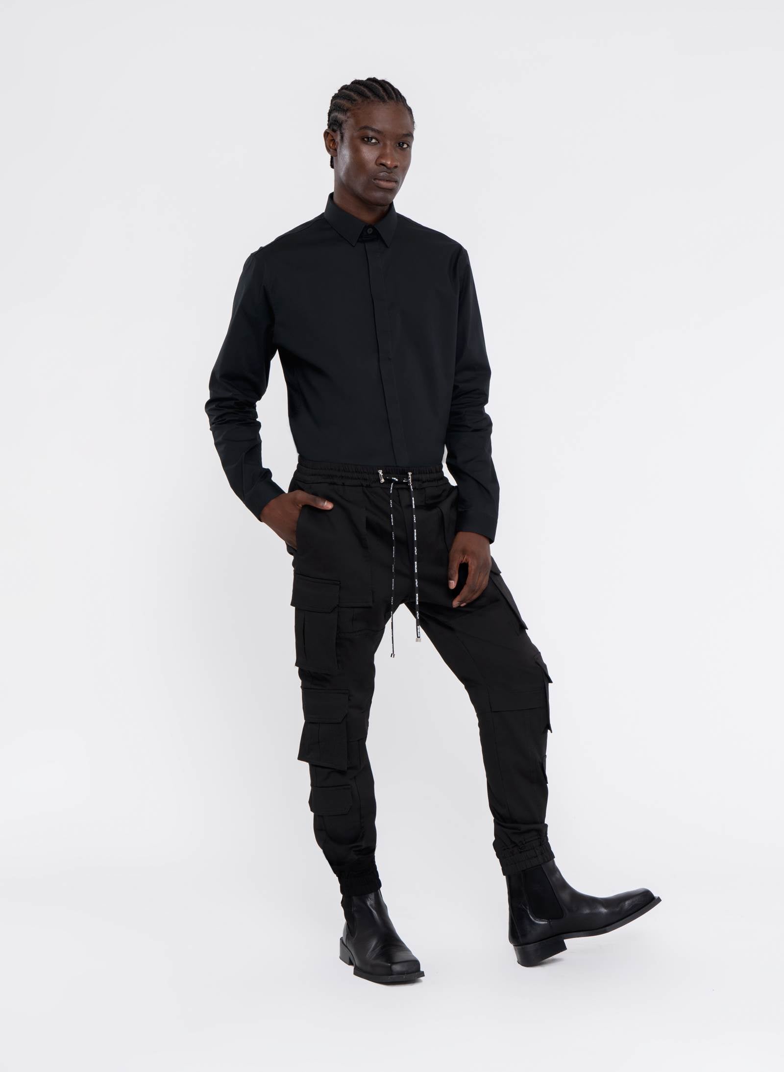 Byblos Classic Shirt in black - front view