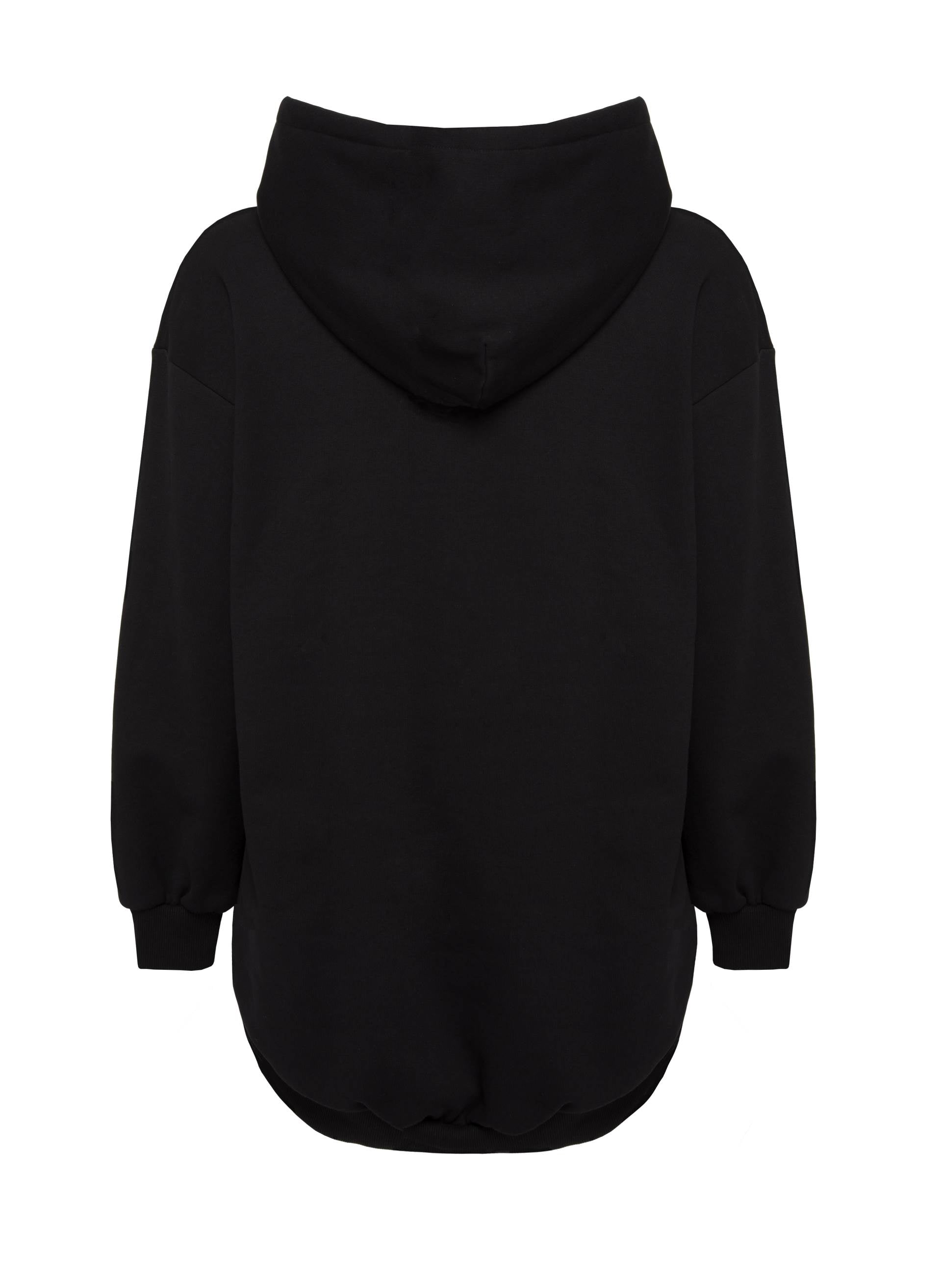 IRIDESCENT LOGO HOODIE DRESS