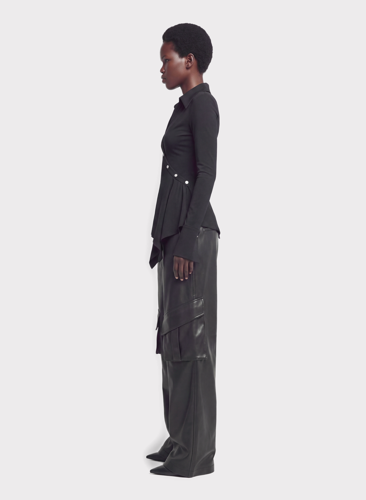 Pantalone Cargo a Gamba Larga