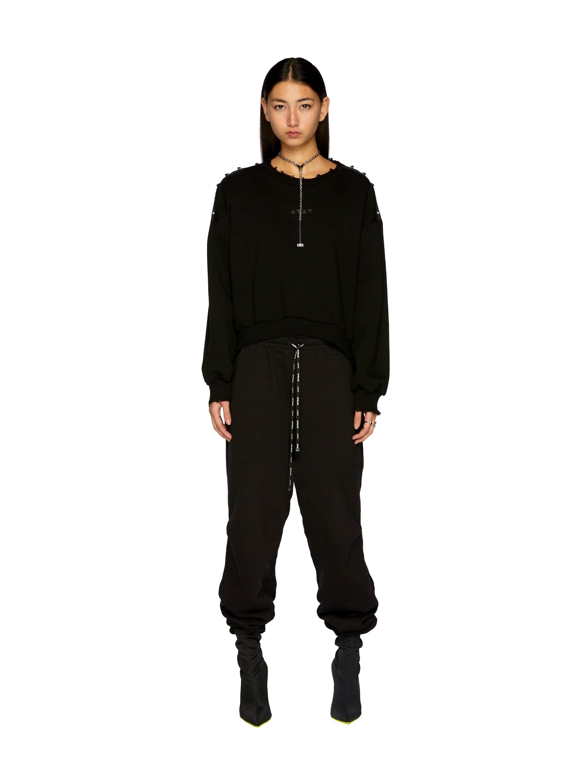 STUDDED CREWNECK JUMPER