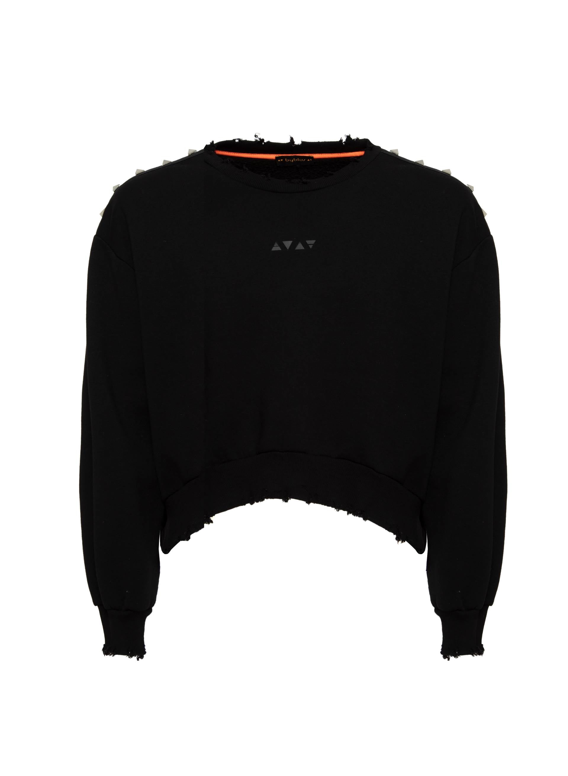 STUDDED CREWNECK JUMPER