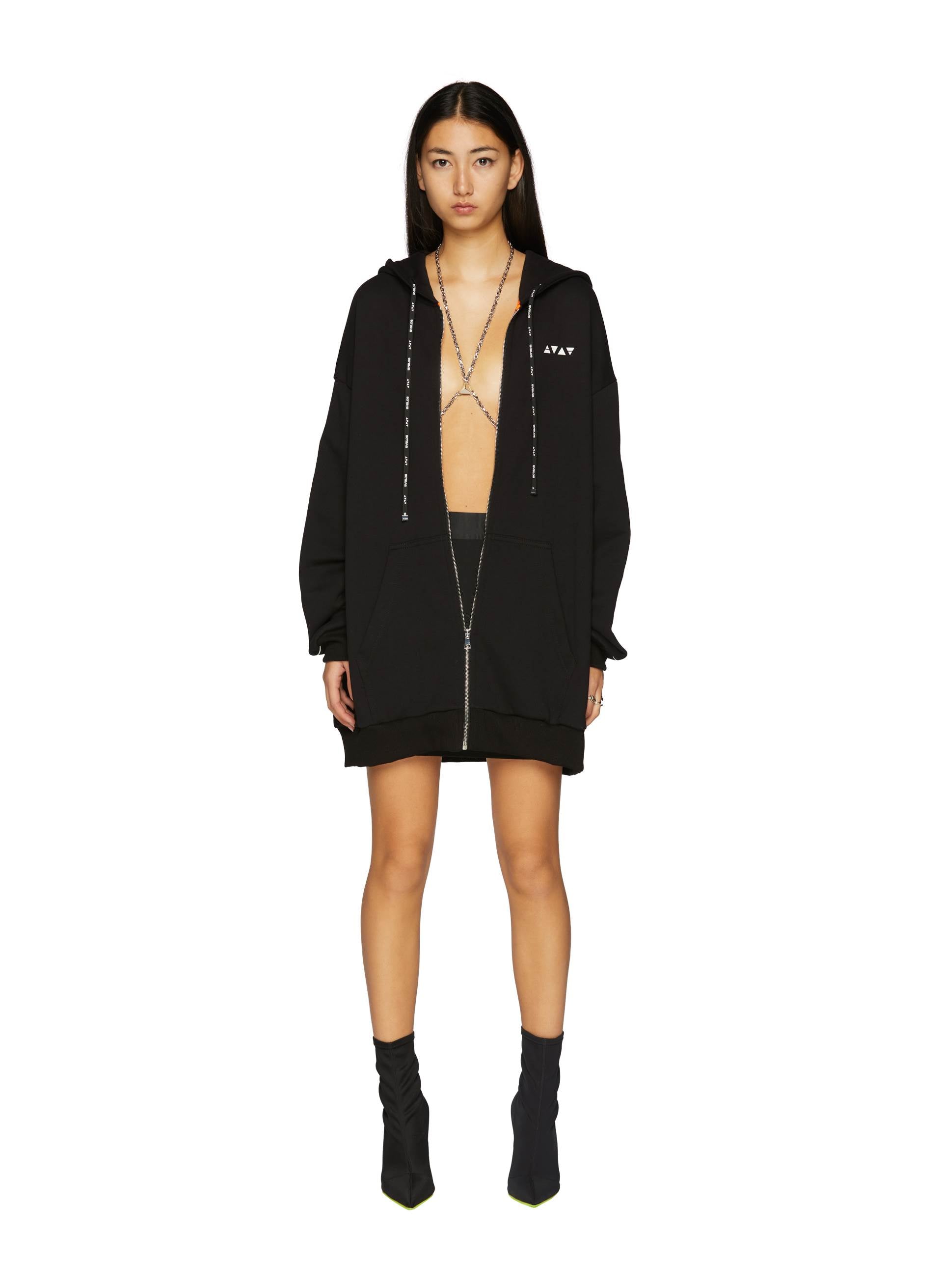 LOGO TRACK ZIP HOODIE