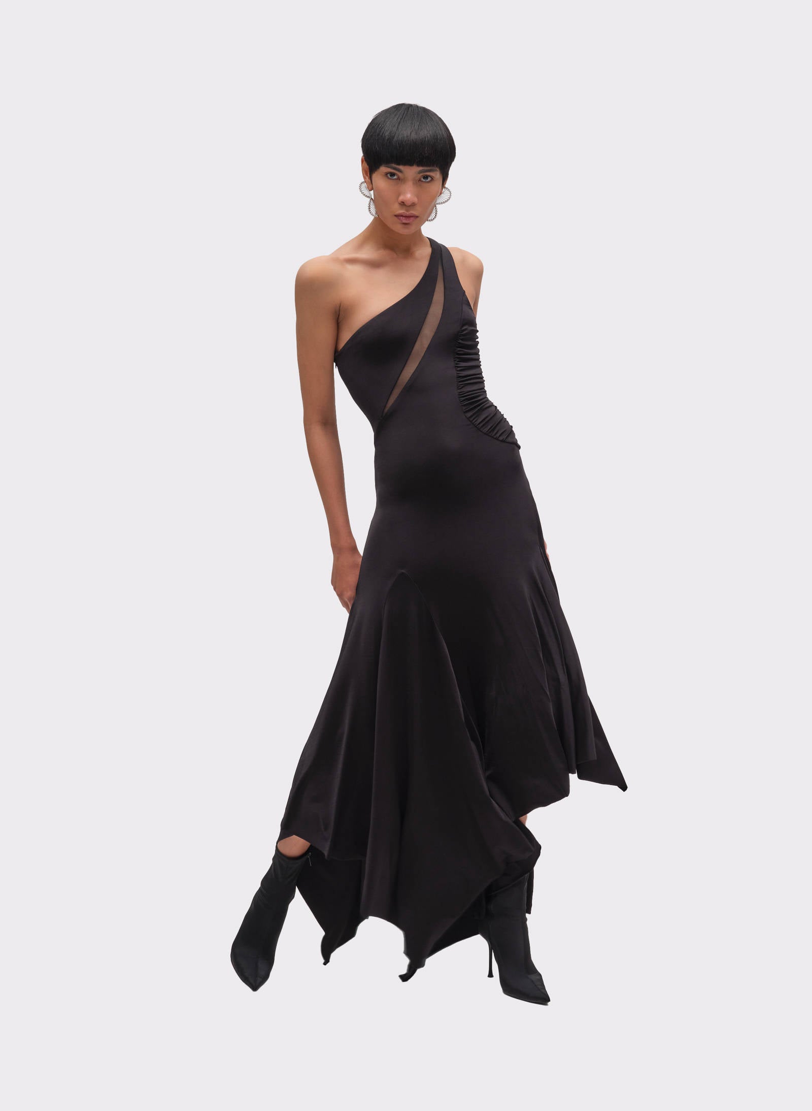 Spike Chic Long Dress