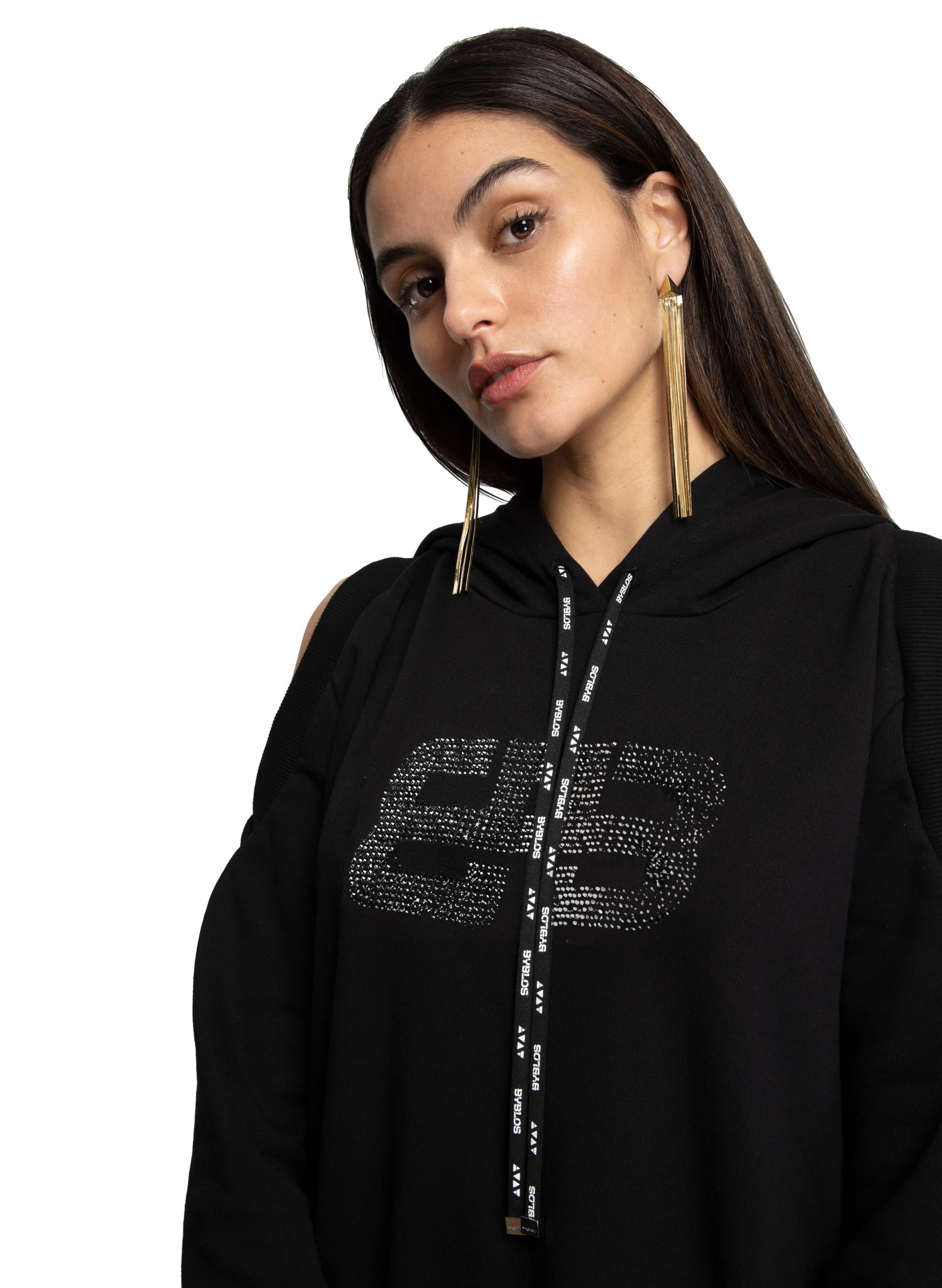 METAL FRINGES DROP EARRINGS