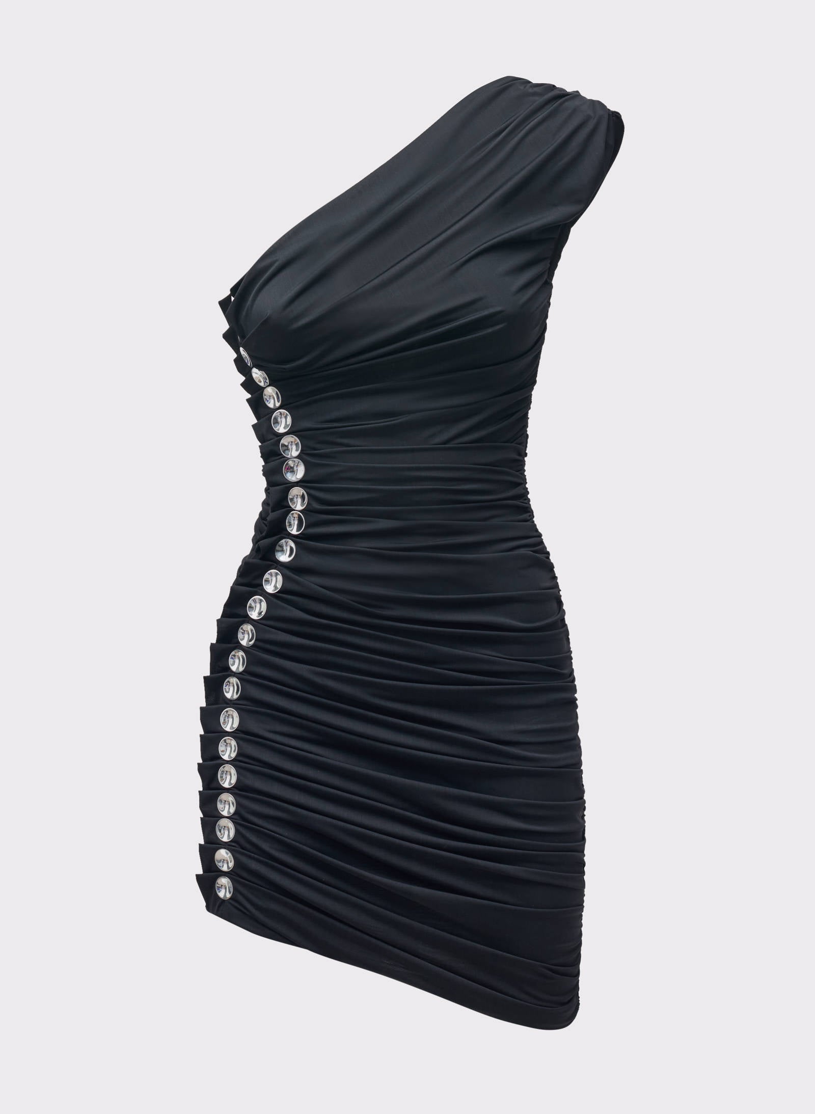 METALLIC EDGE MINI DRESS