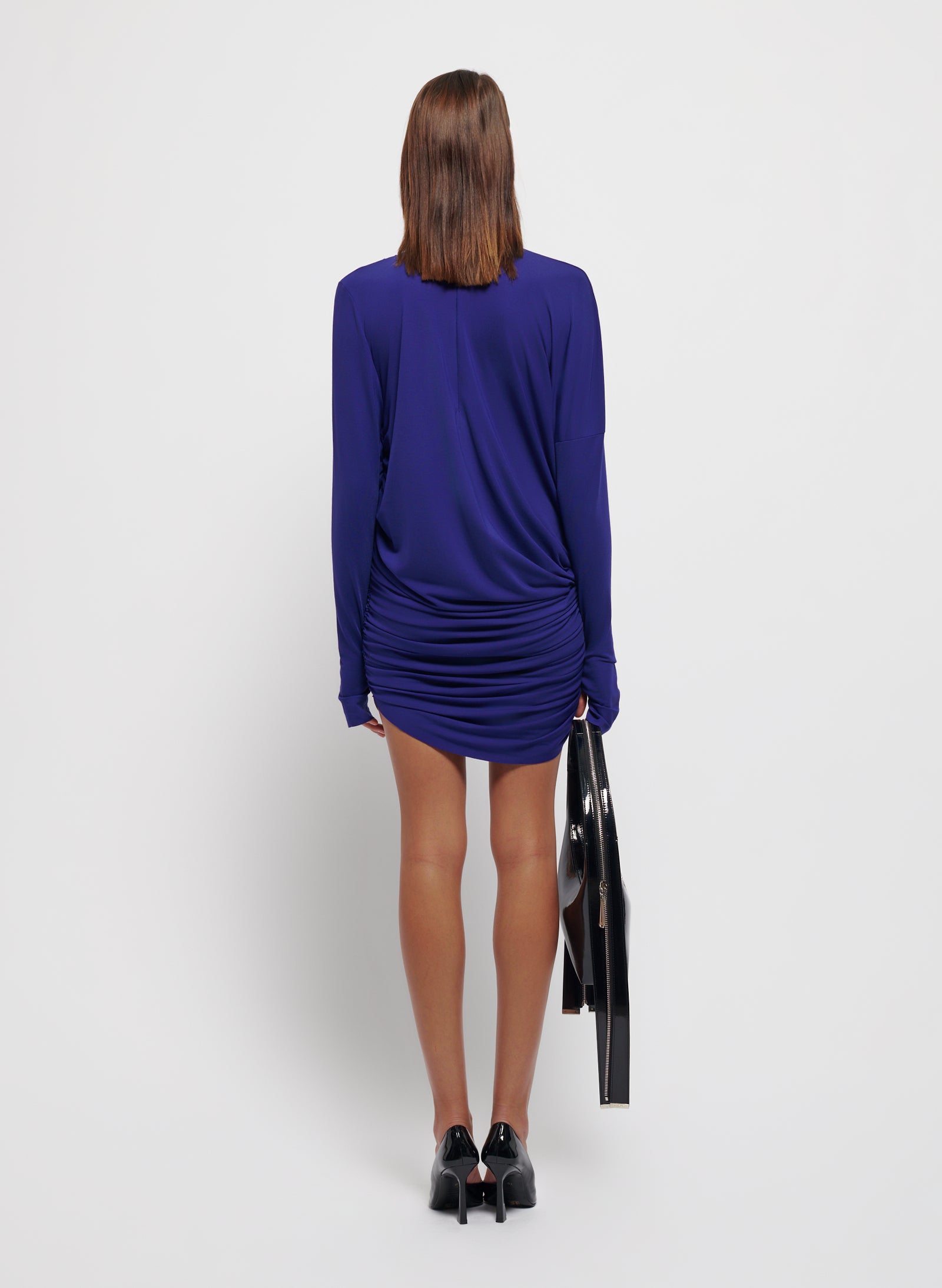 Asymmetric Midnight Dress - Blue