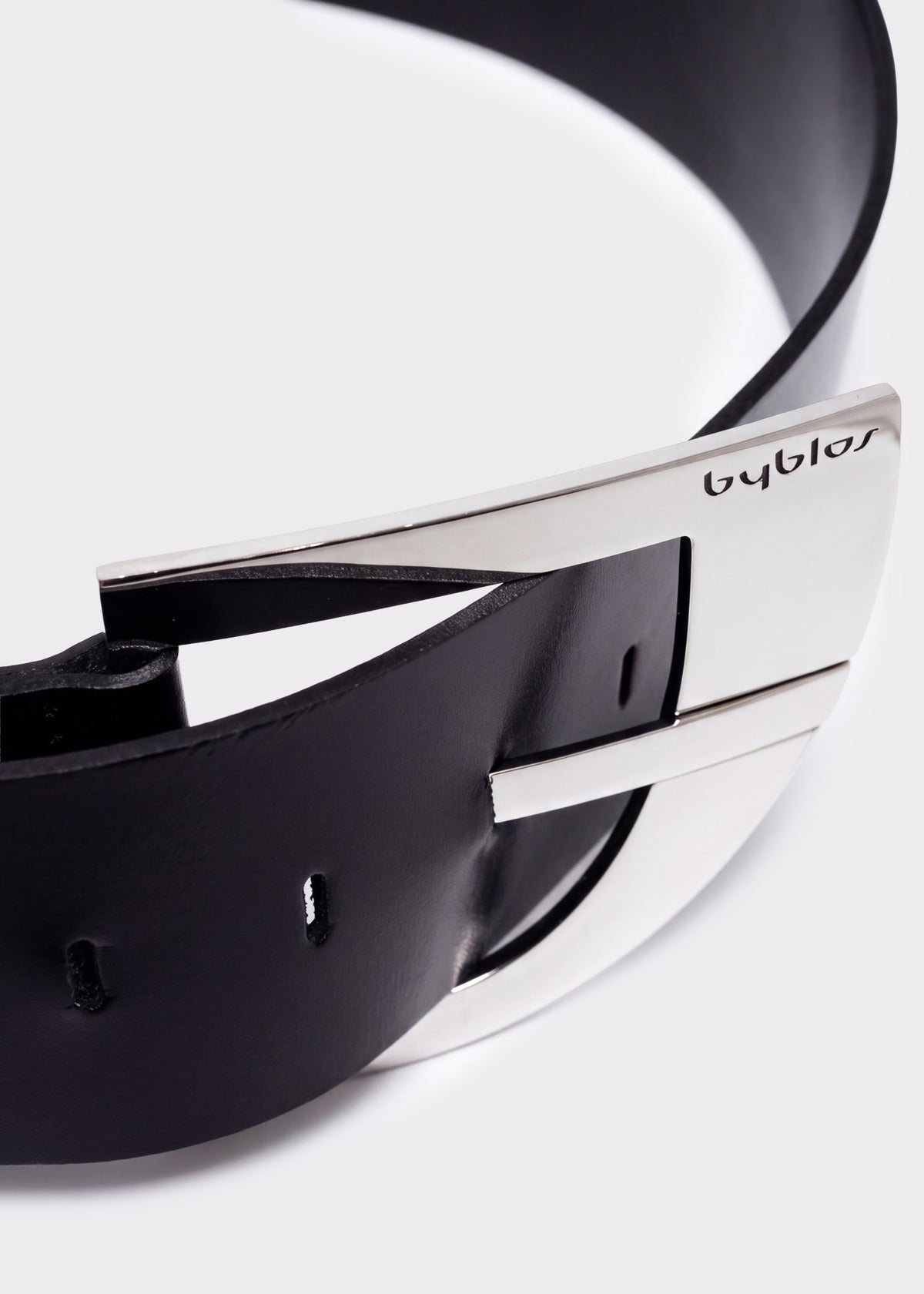 Smooth Leather Belt Black