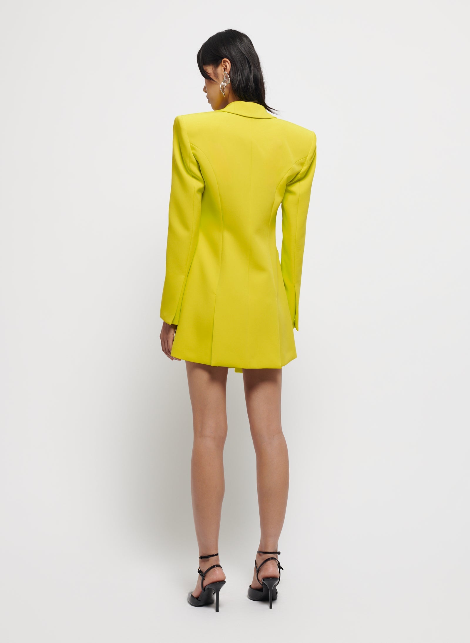 Drop Cut-Out Long Blazer