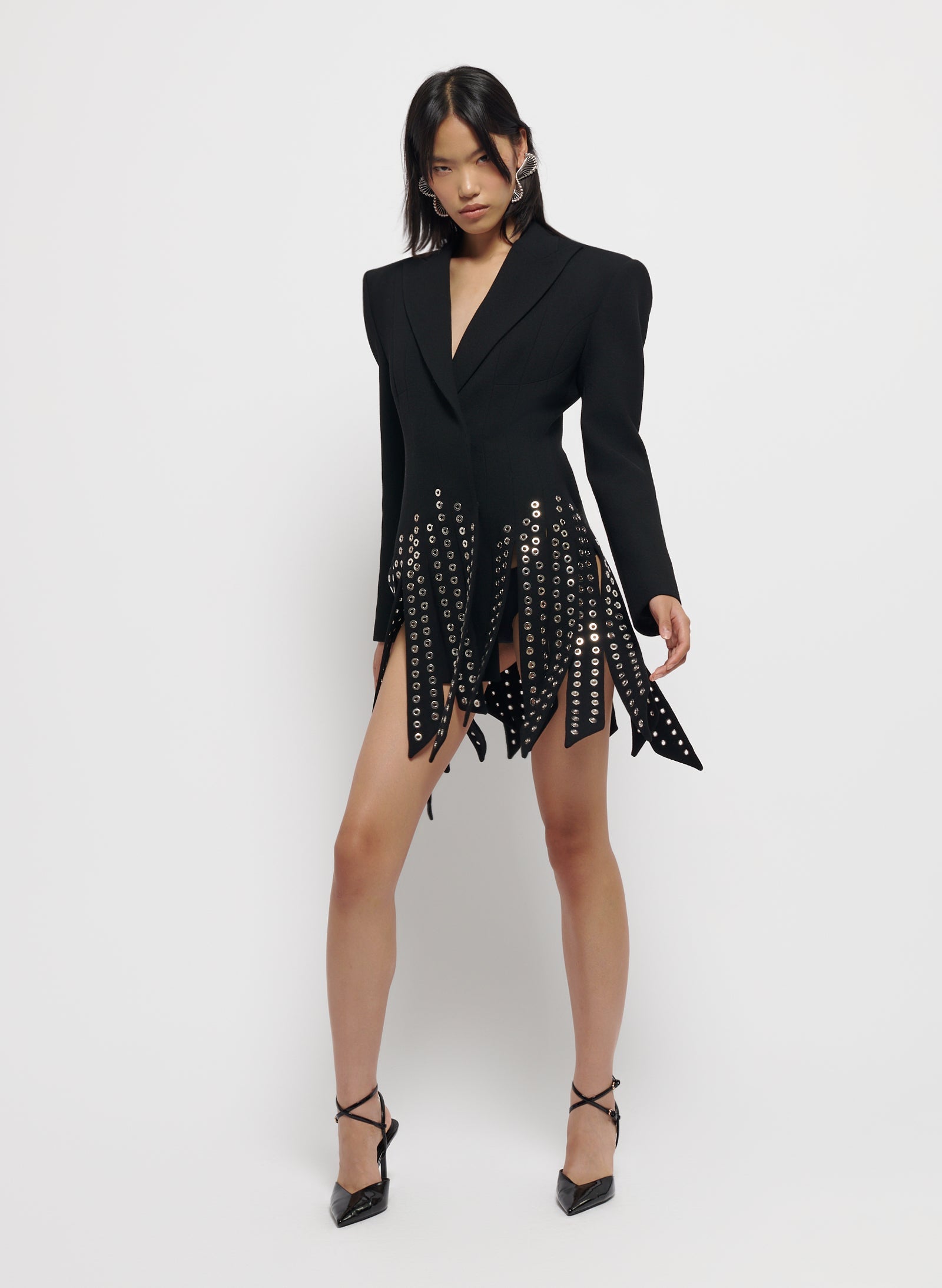 Blazer Dress with Panels
