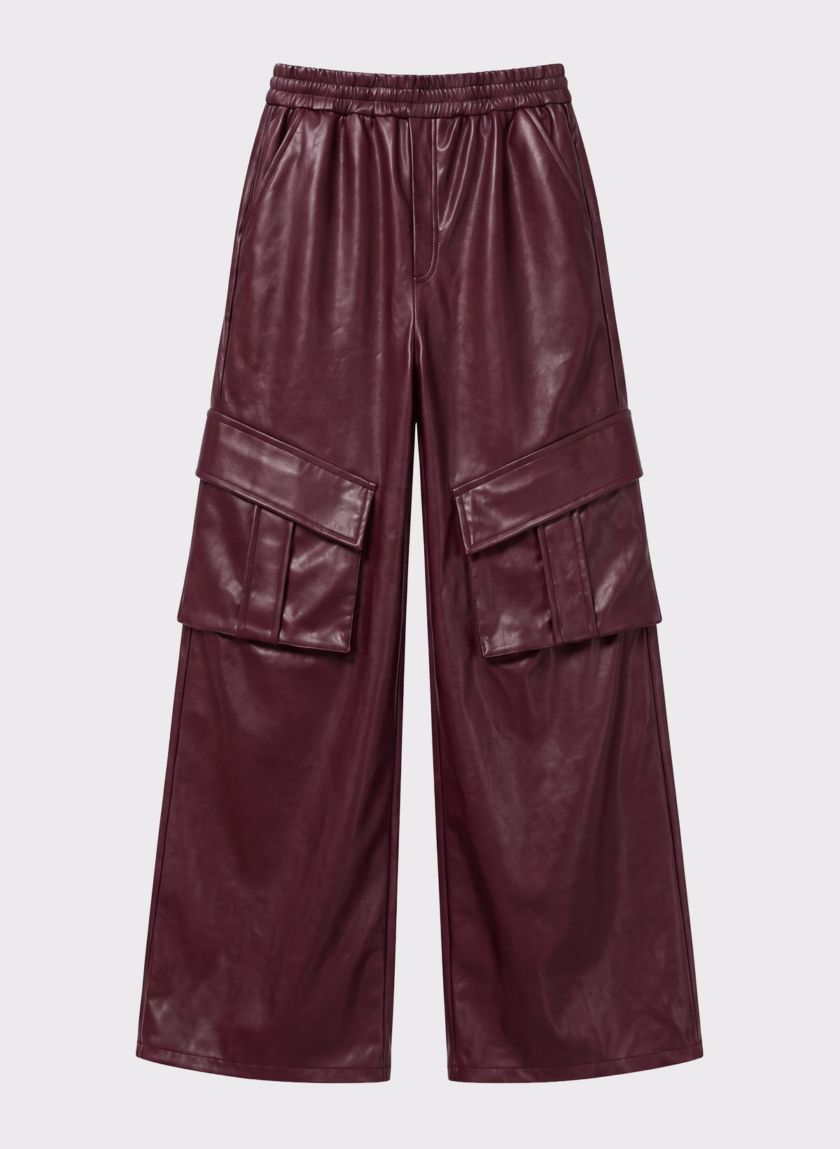 Wide-Leg Cargo Trousers