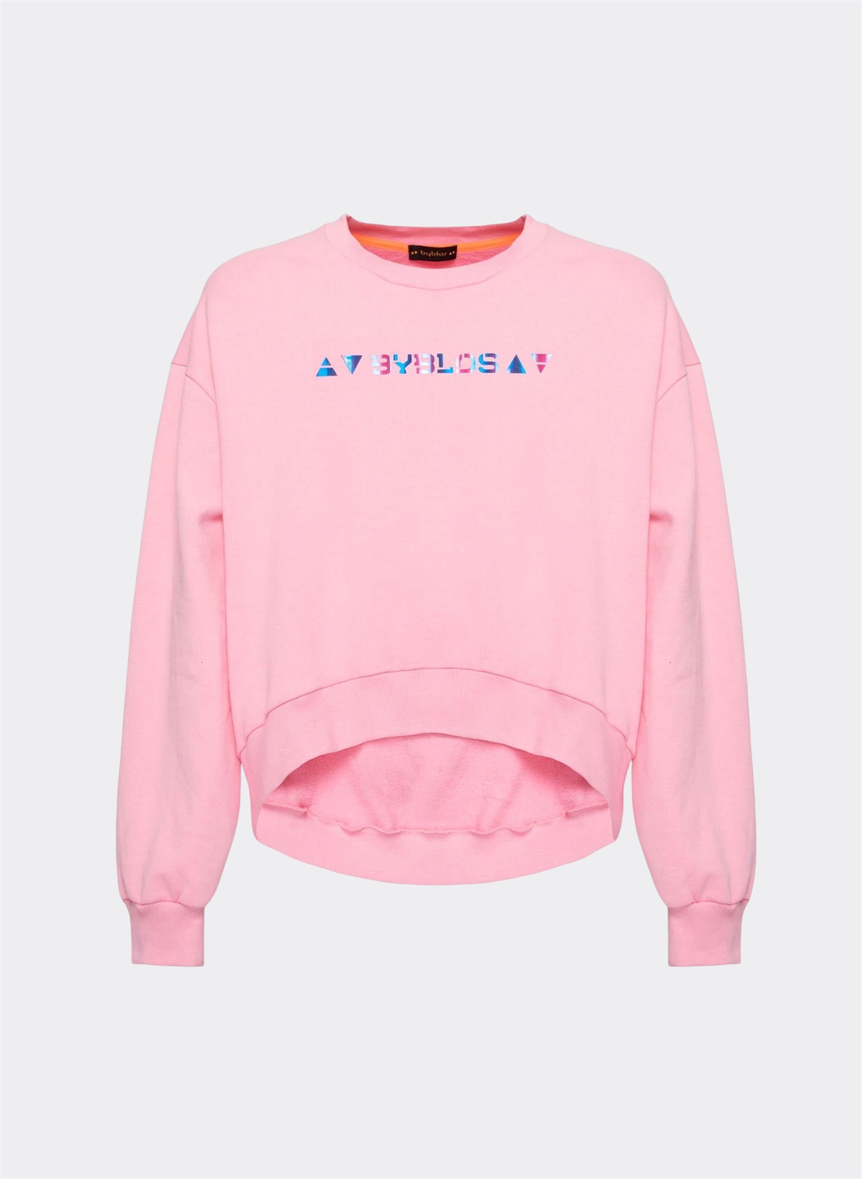 Maglia Corta con Logo Iridescente