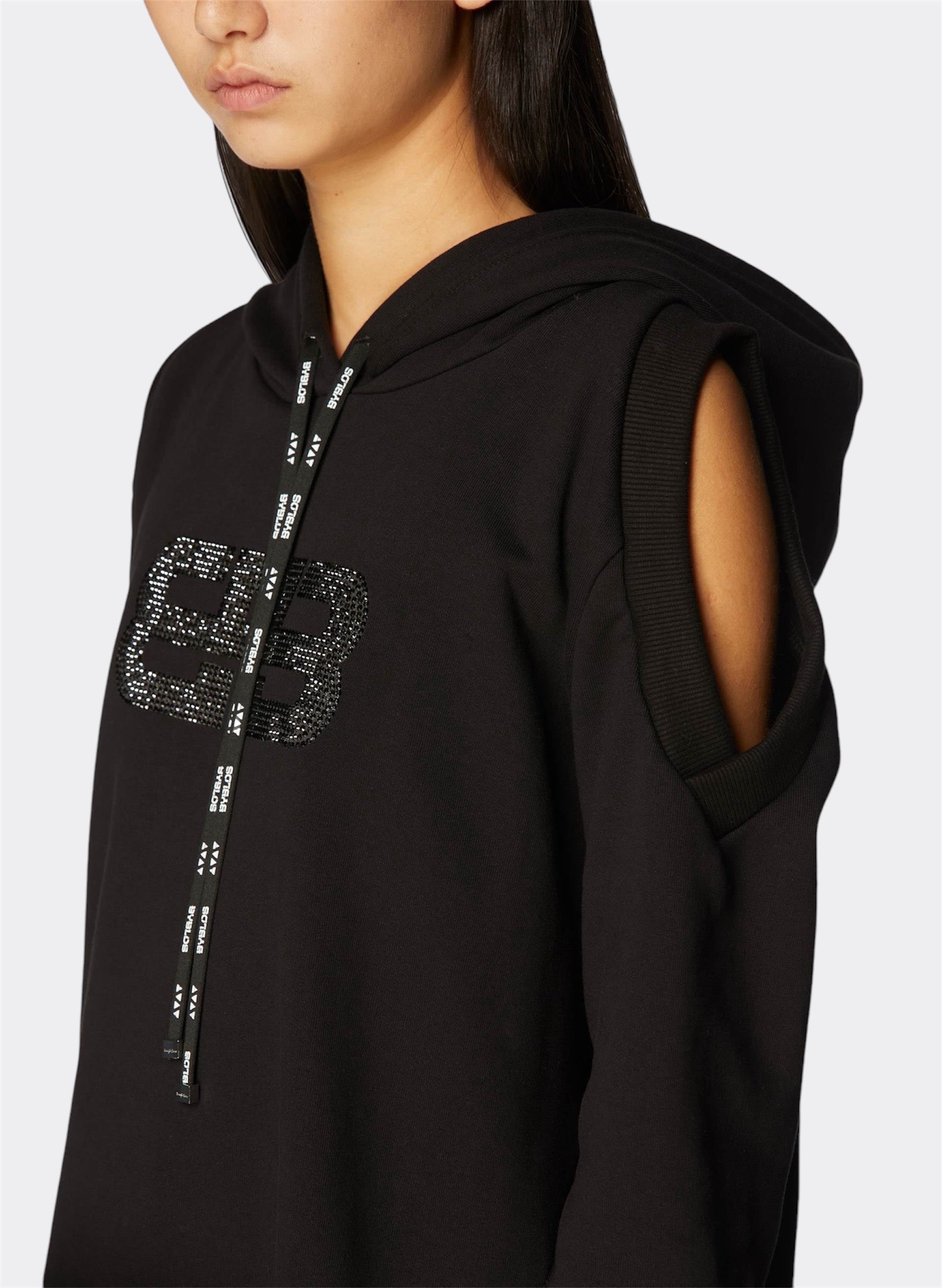 Strass Monogram Cotton Dress