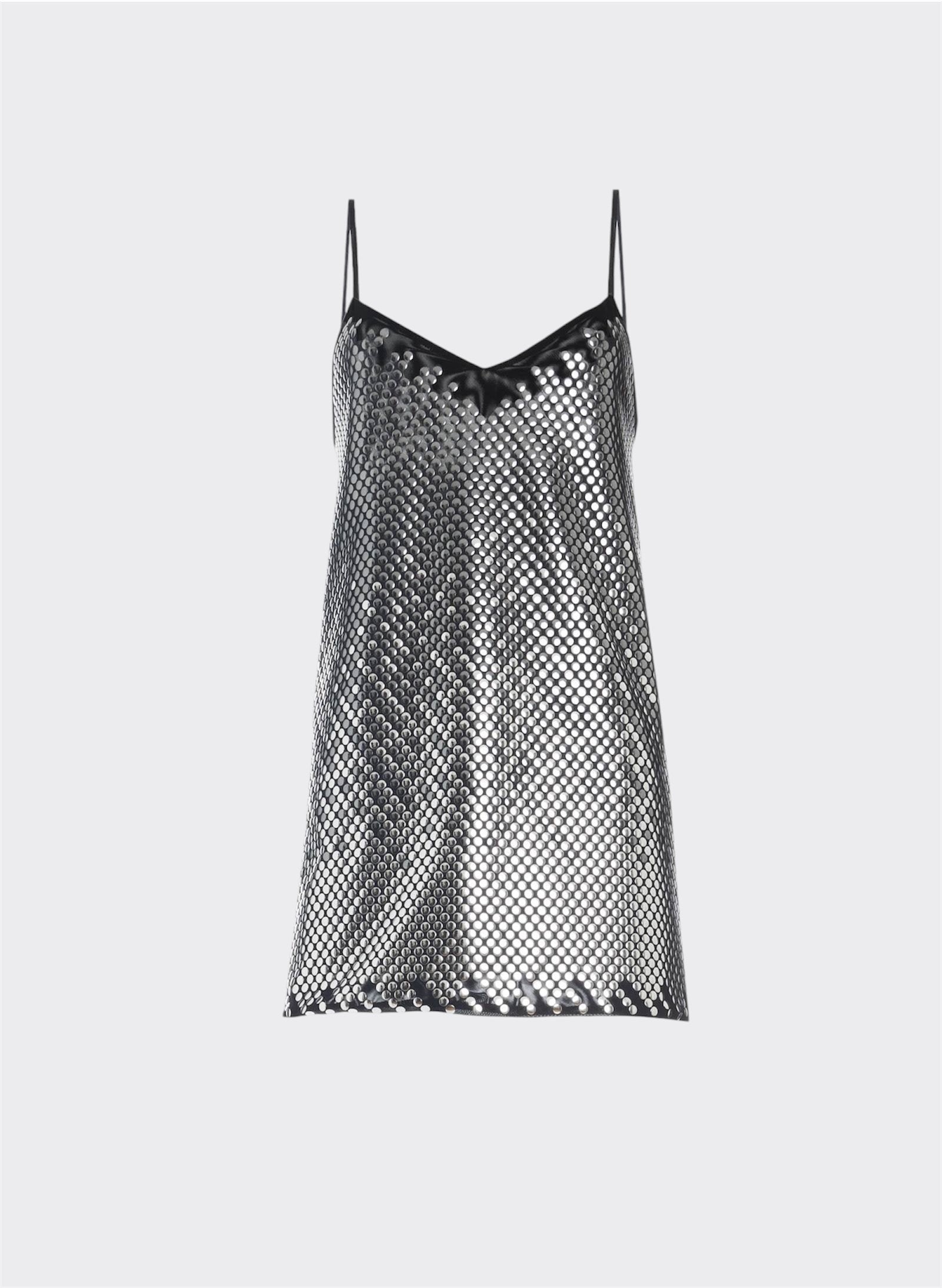Silver Studs Mini Dress