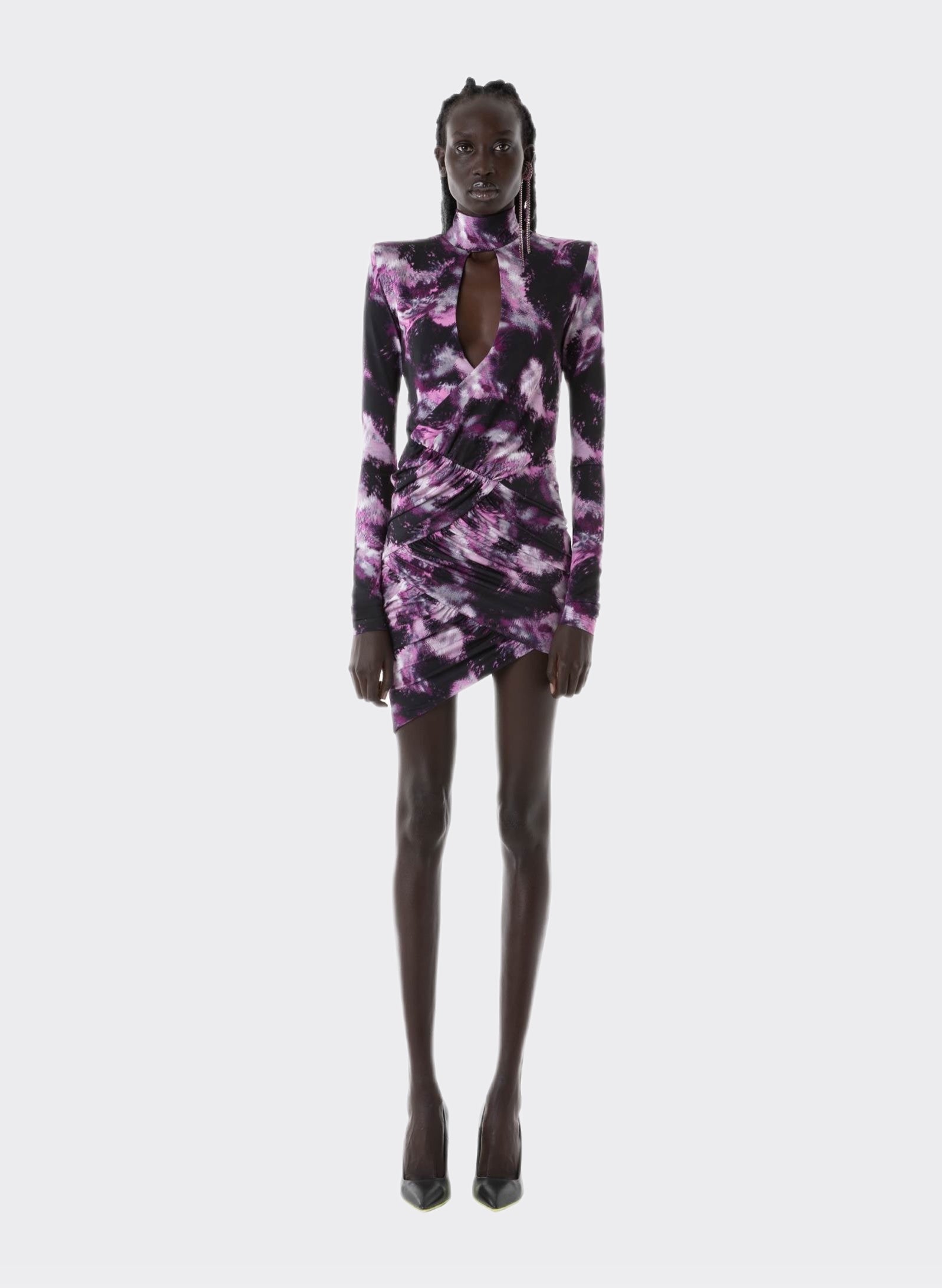 Mini abito in jersey rosa