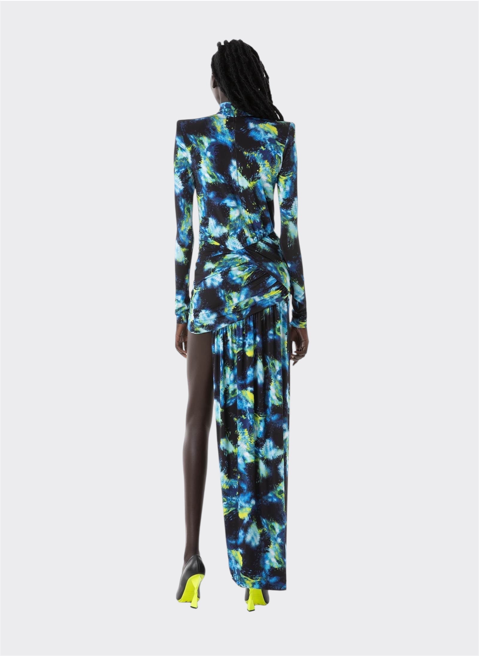 Blue/Lime Jersey Dress