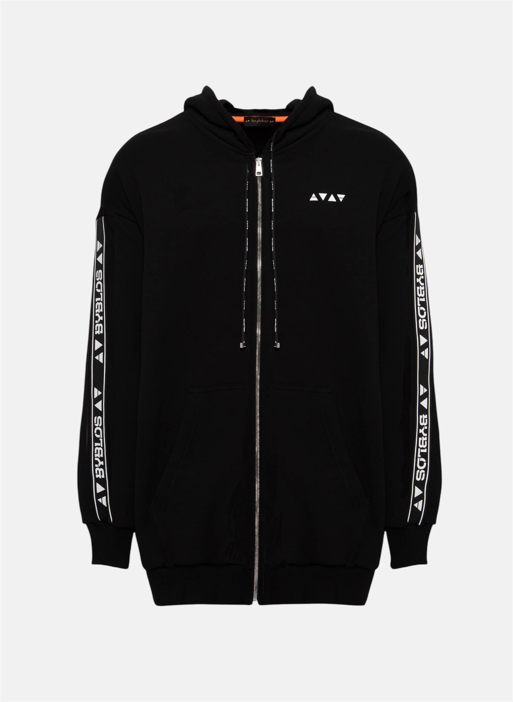 Felpa con Cappuccio e Zip con Logo