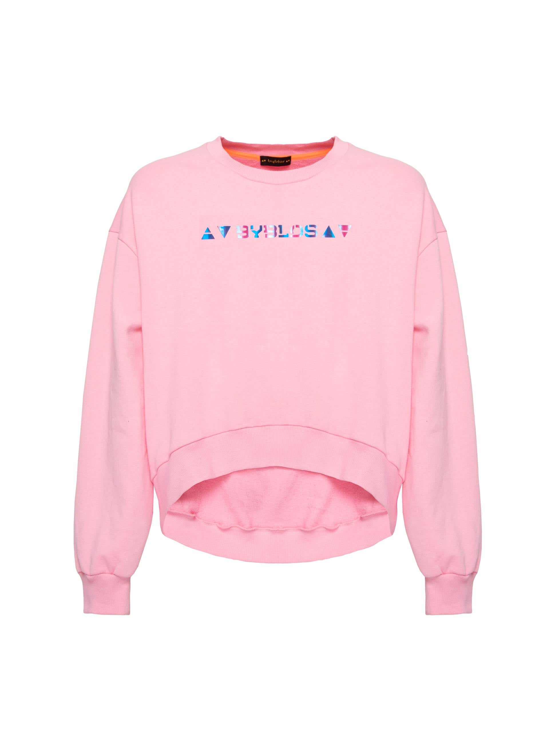 IRIDESCENT LOGO CROP JUMPER
