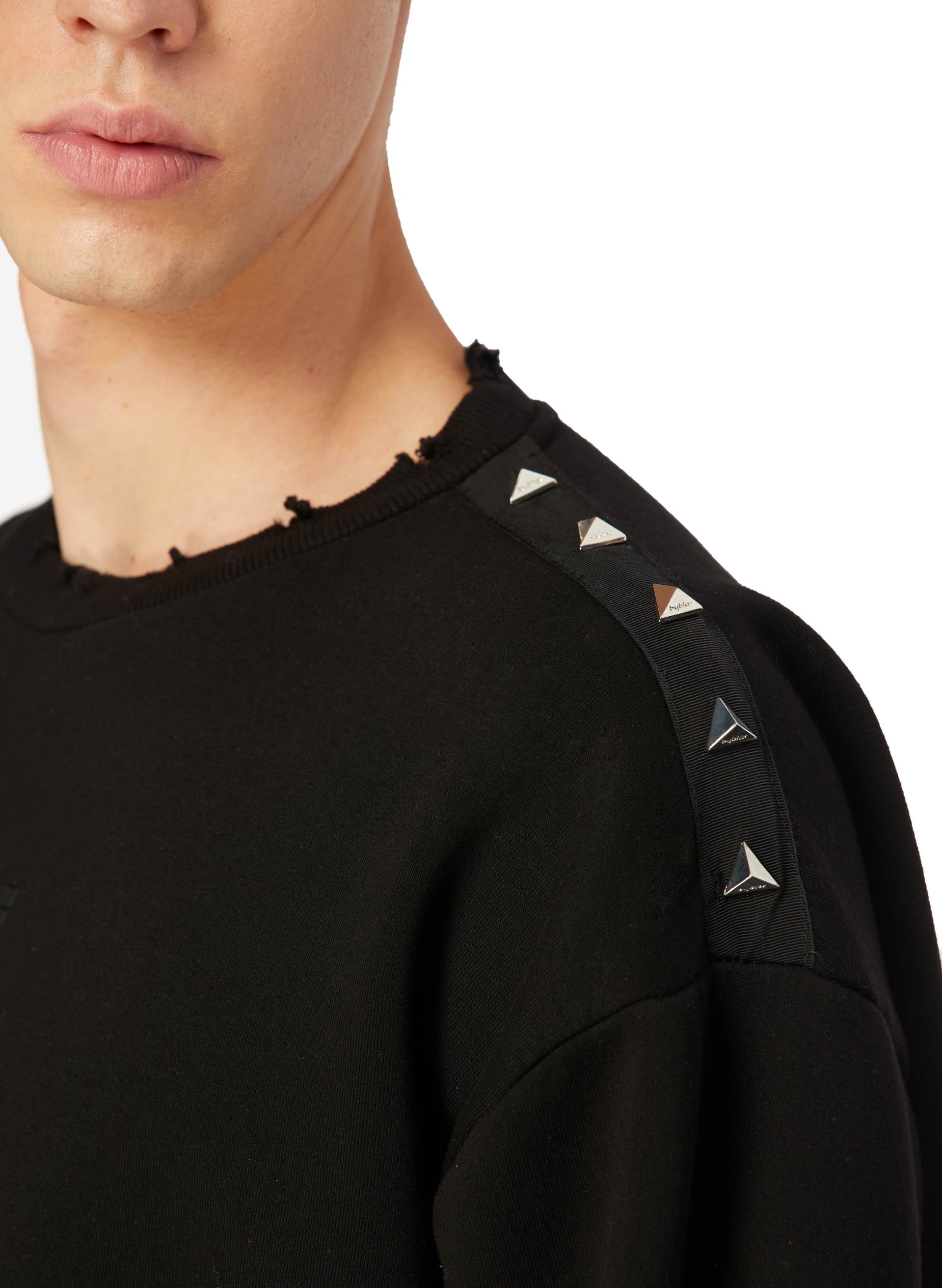STUDDED CREWNECK JUMPER