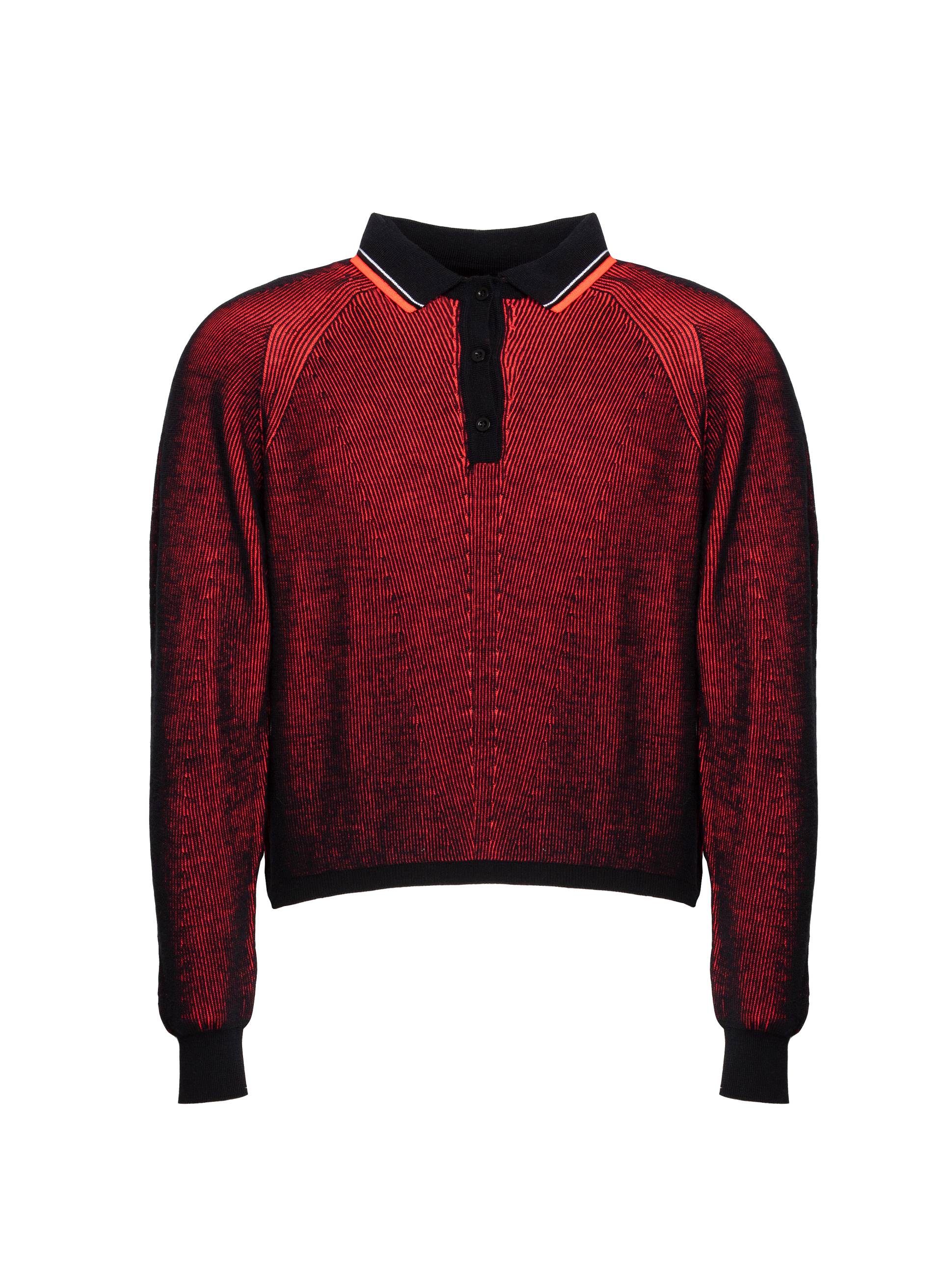 KNIT LINES MAXI POLO