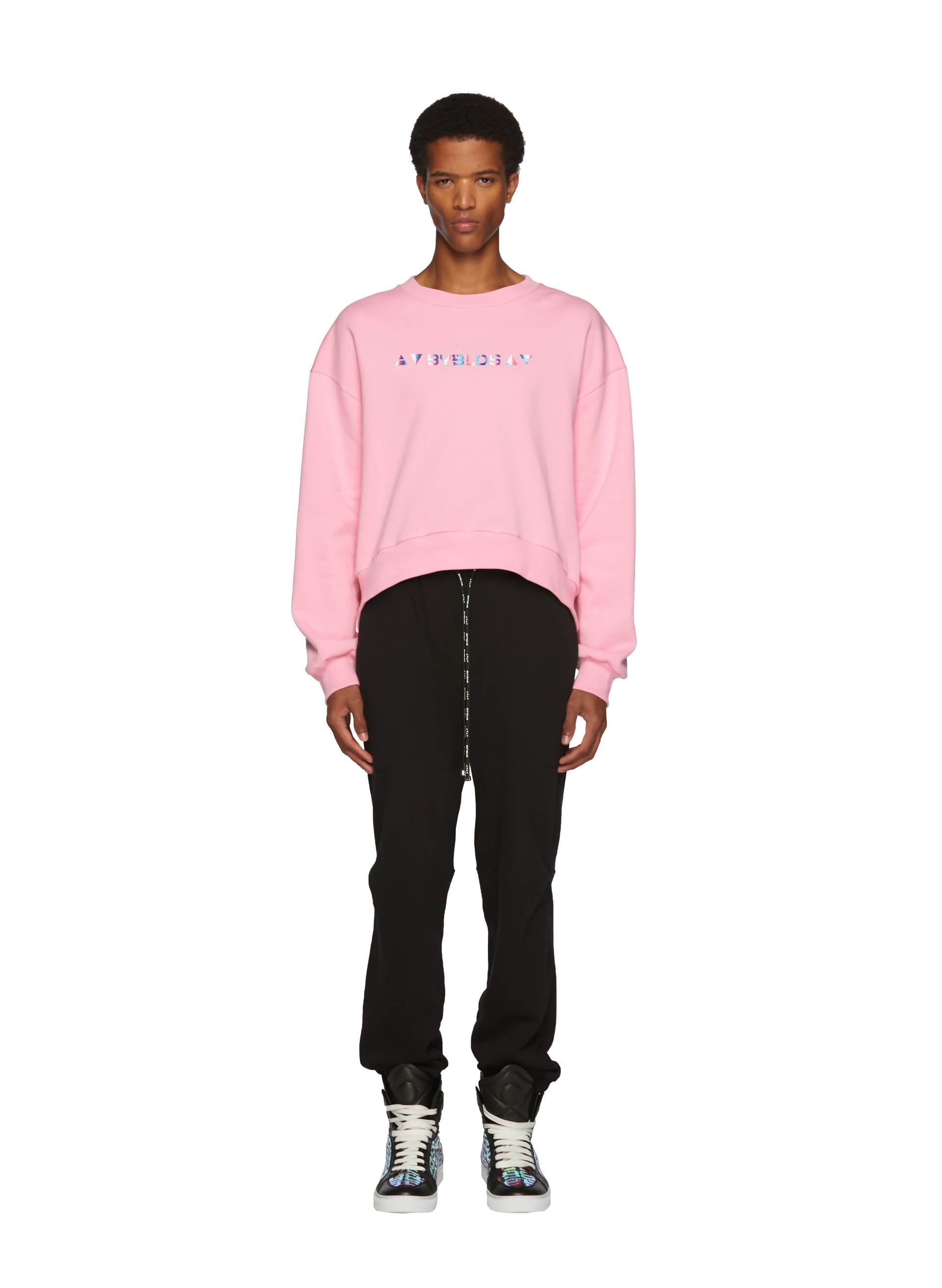 IRIDESCENT LOGO CROP JUMPER