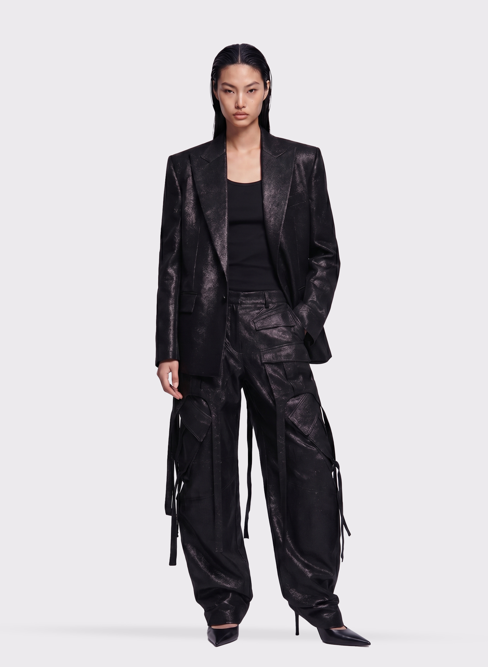 Byblos Blazer Lurex in black