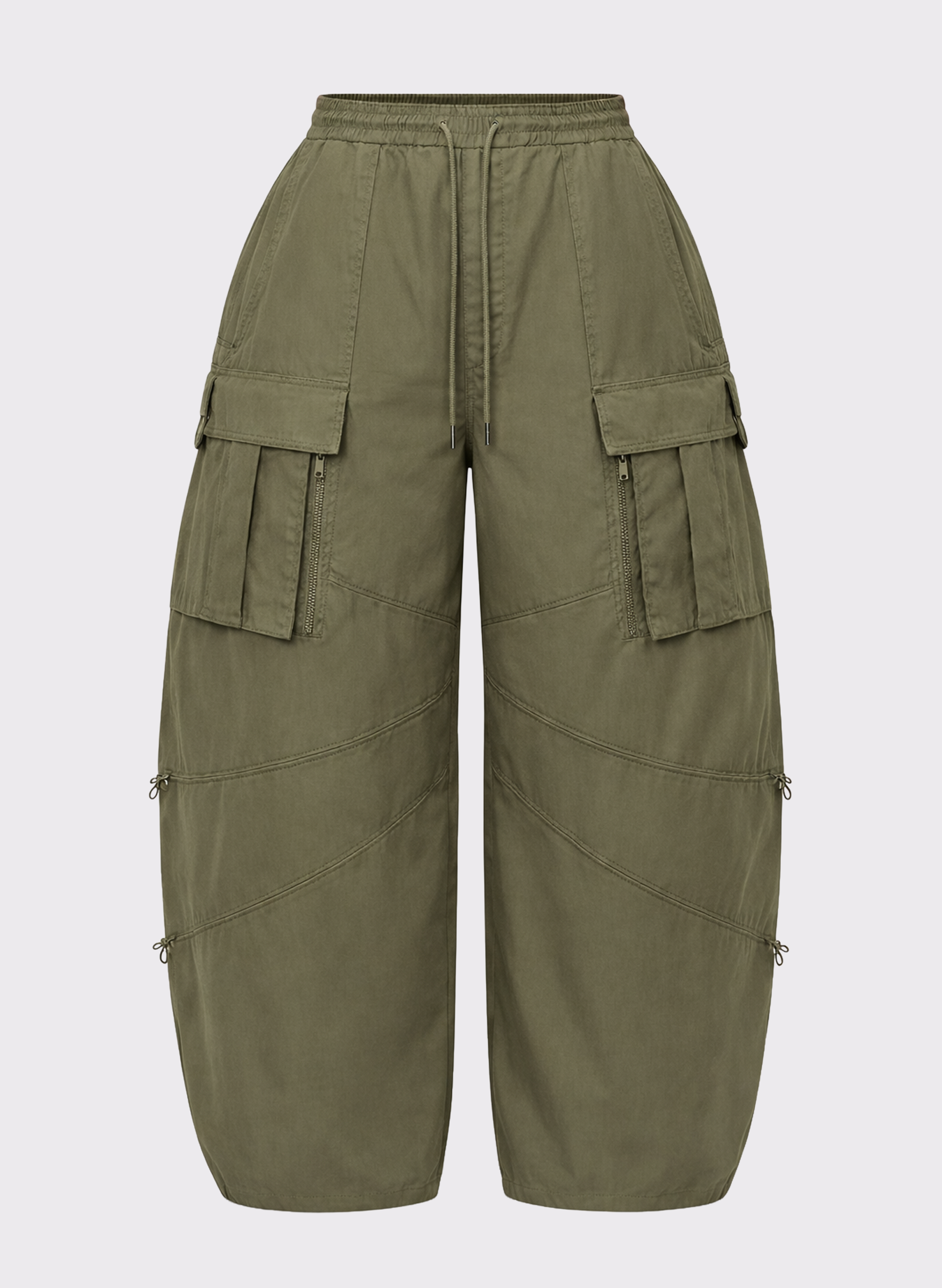 Byblos Tech Cargo in khaki - back view
