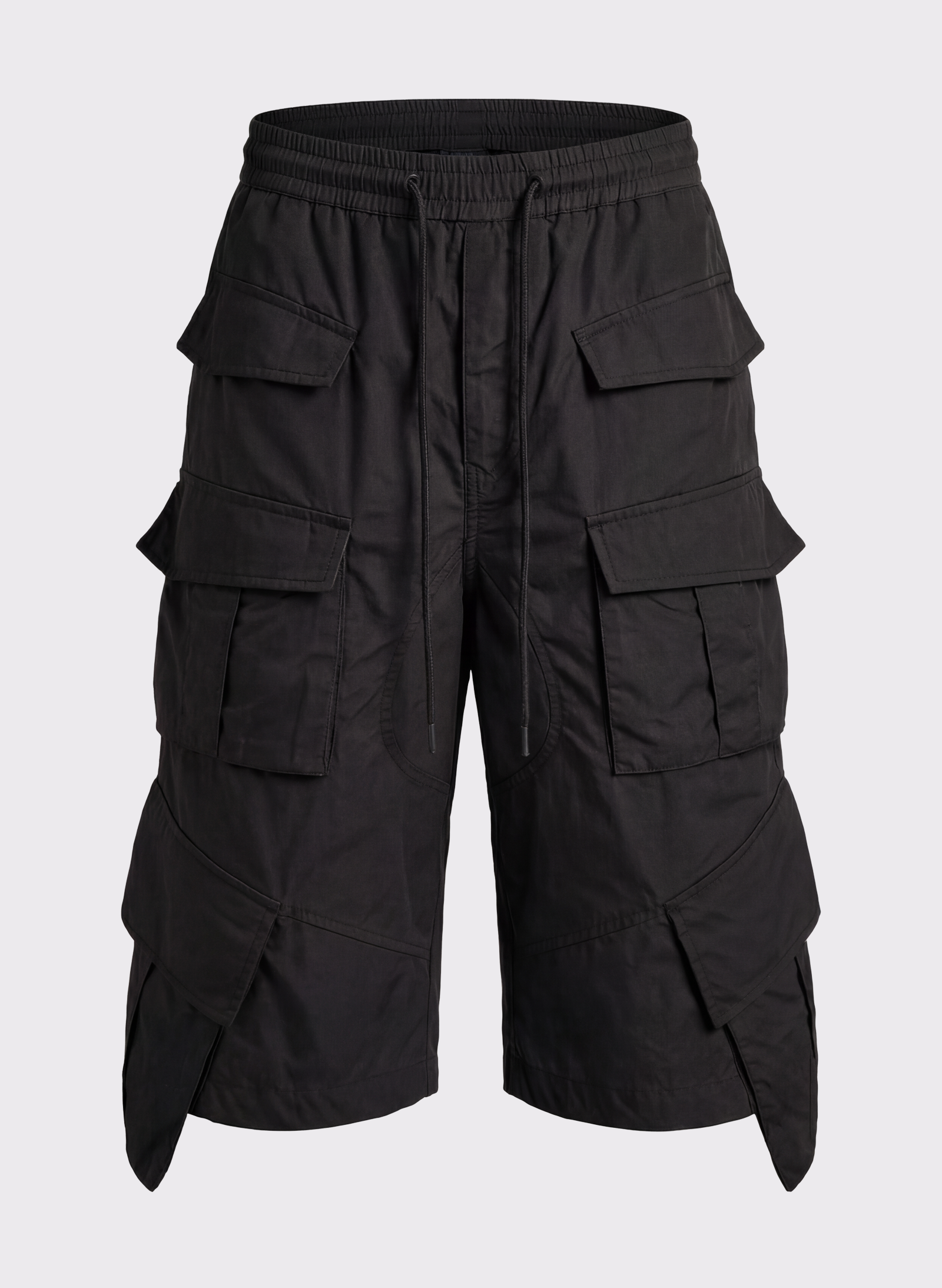 Byblos Unisex Cargo Shorts in black - back view