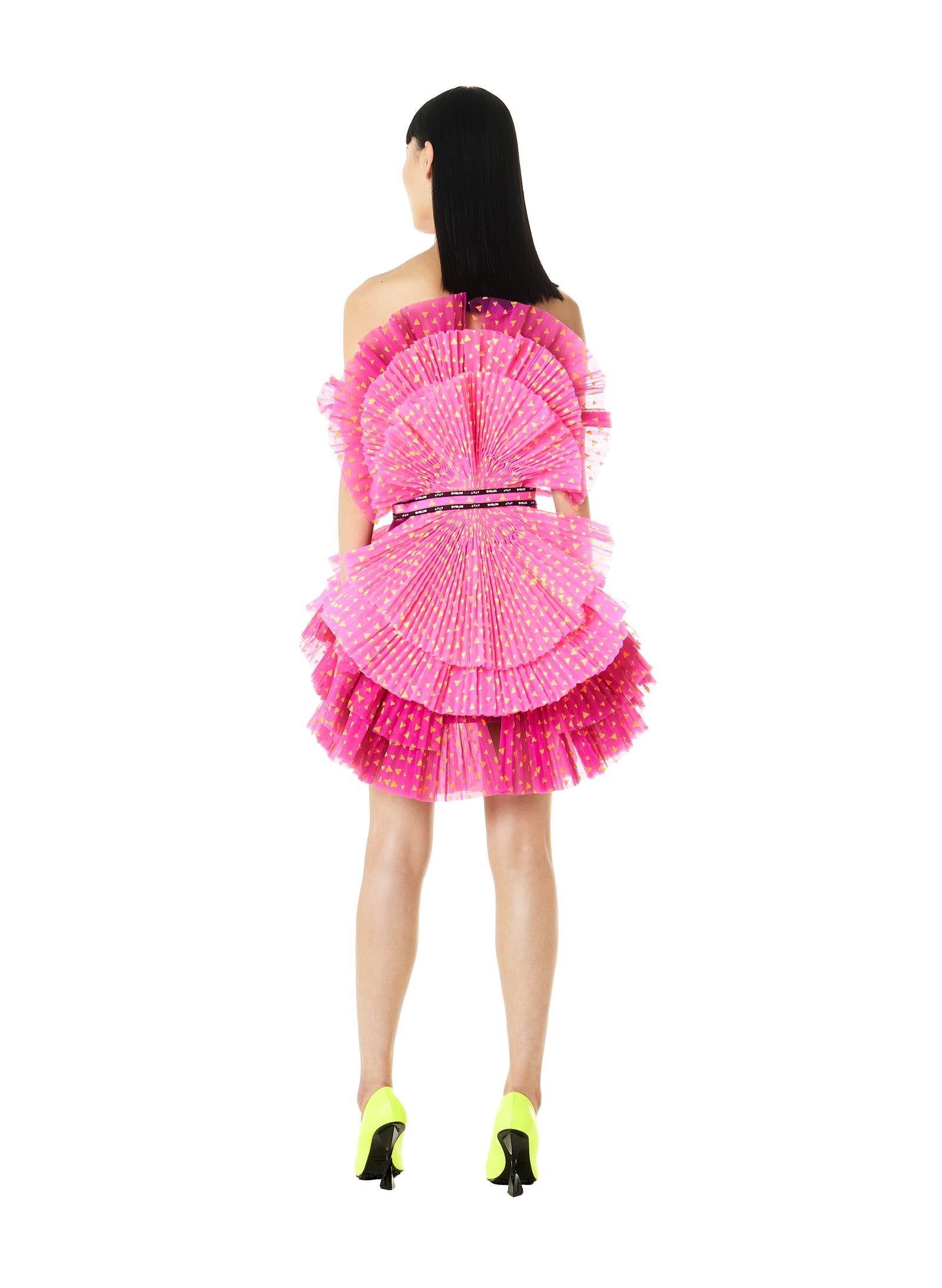 TULLE "VENTAGLI" DRESS