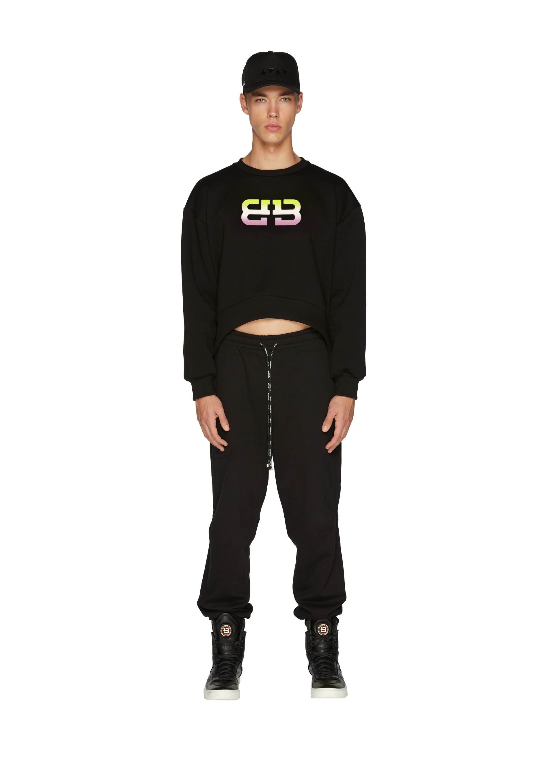 MONOGRAM CROP JUMPER