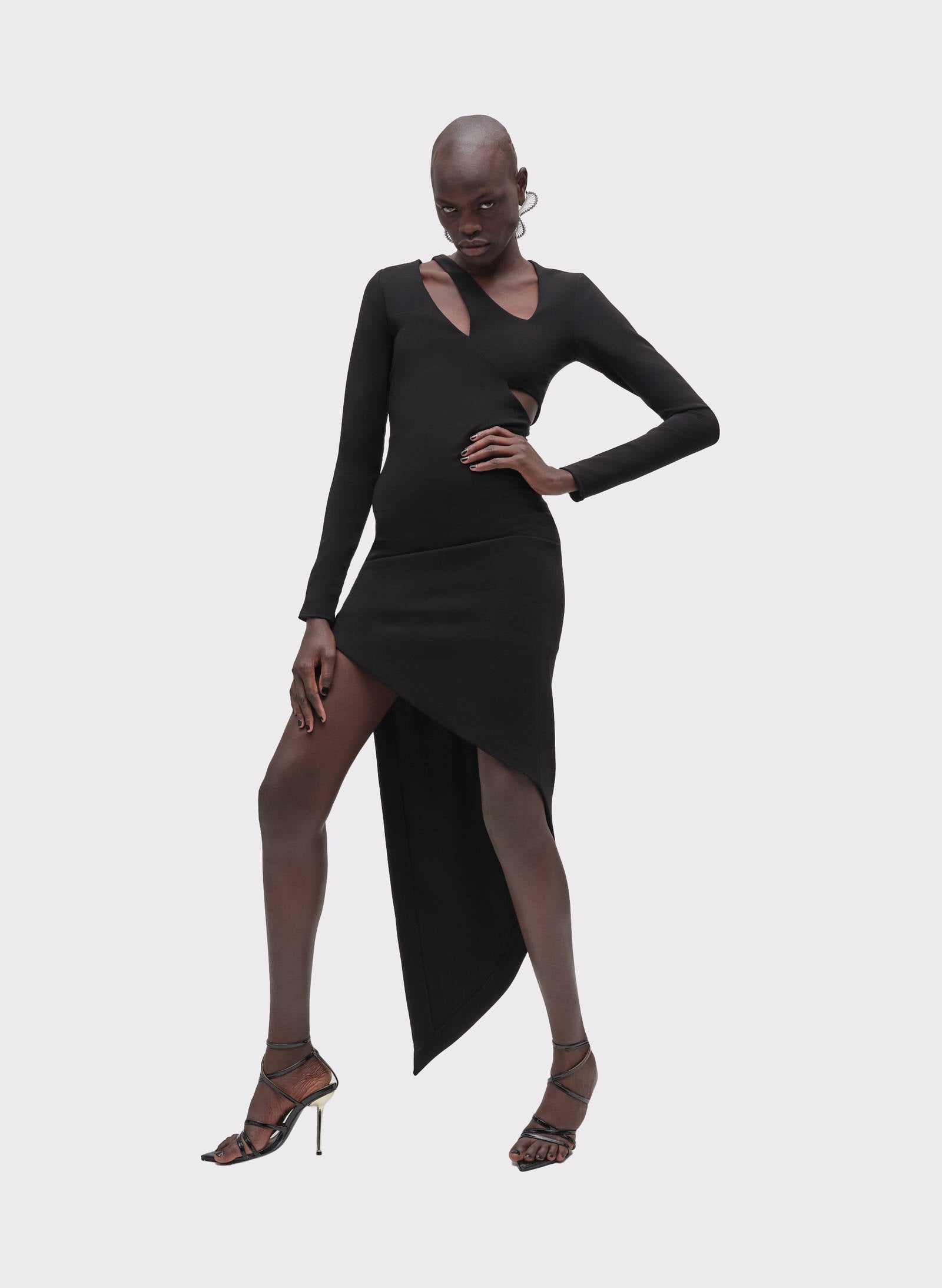 Asymmetric Midi Dress