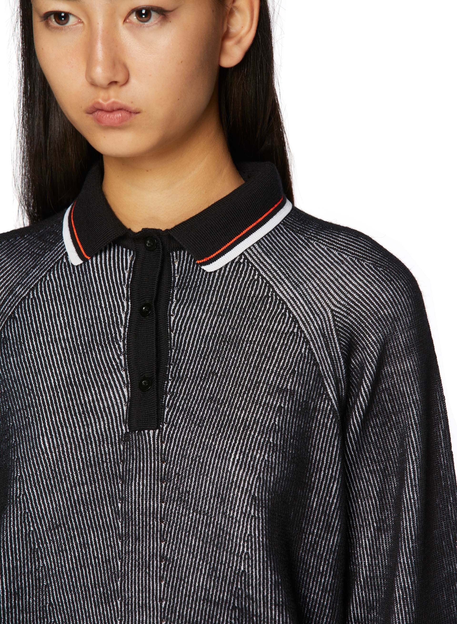 Knit Lines Maxi Polo