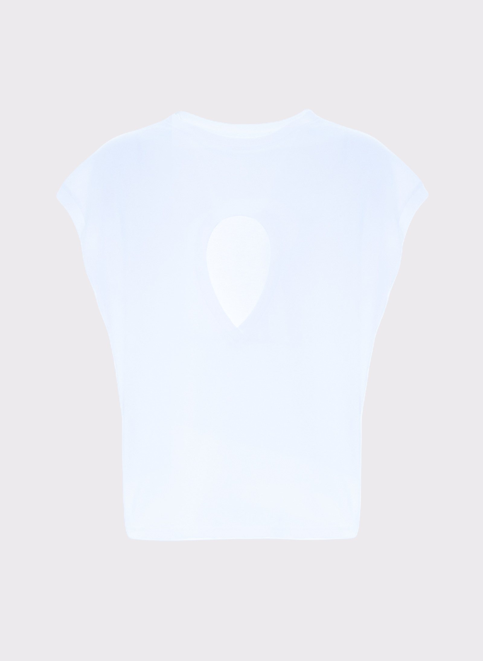 Byblos Tshirt Hole in white - side view