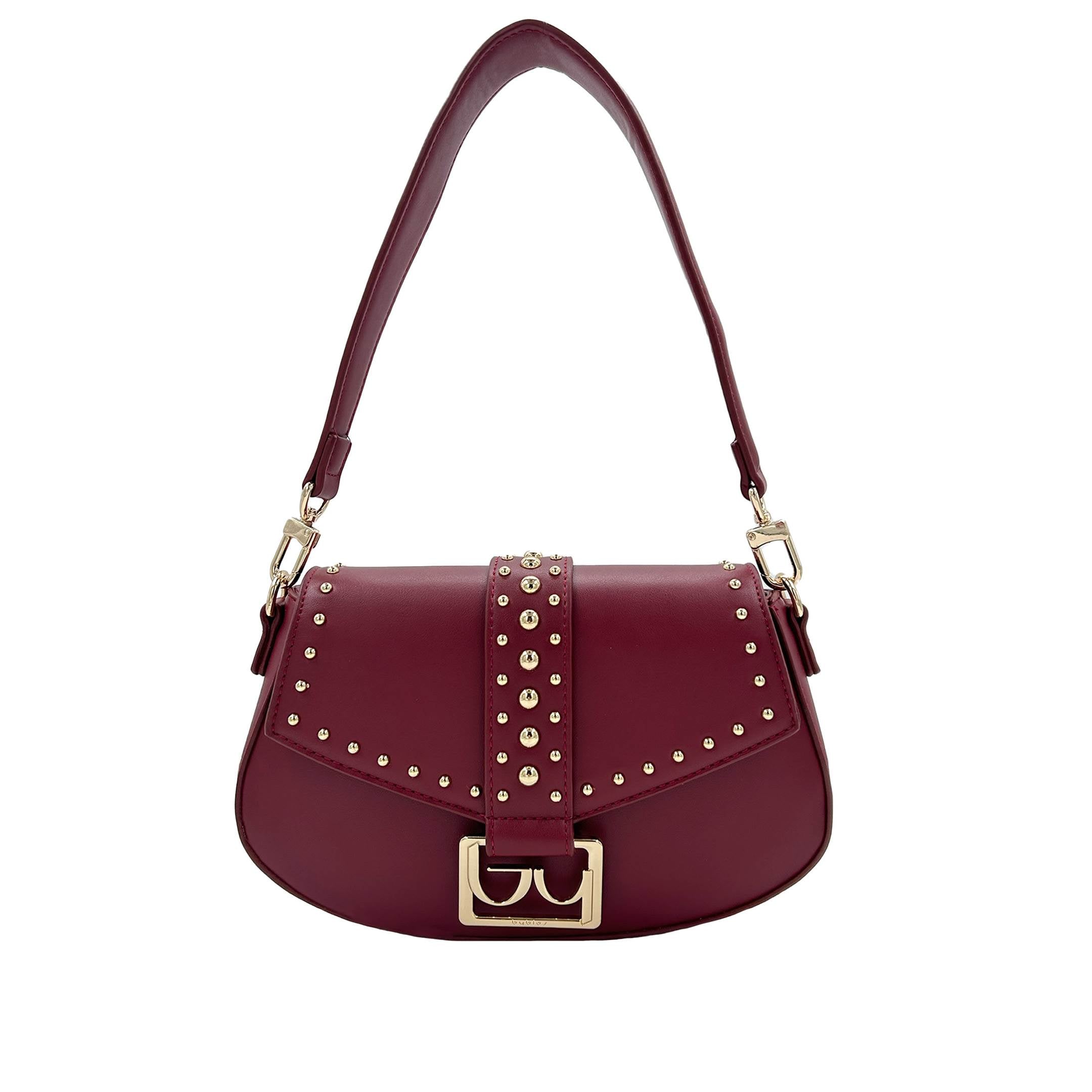Isabella Saddle Bag - Dark Red - By Byblos
