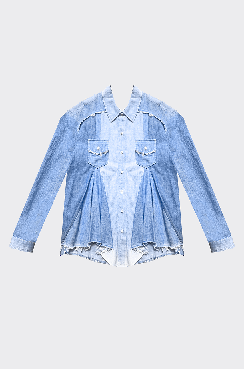 Camicia oversize in denim