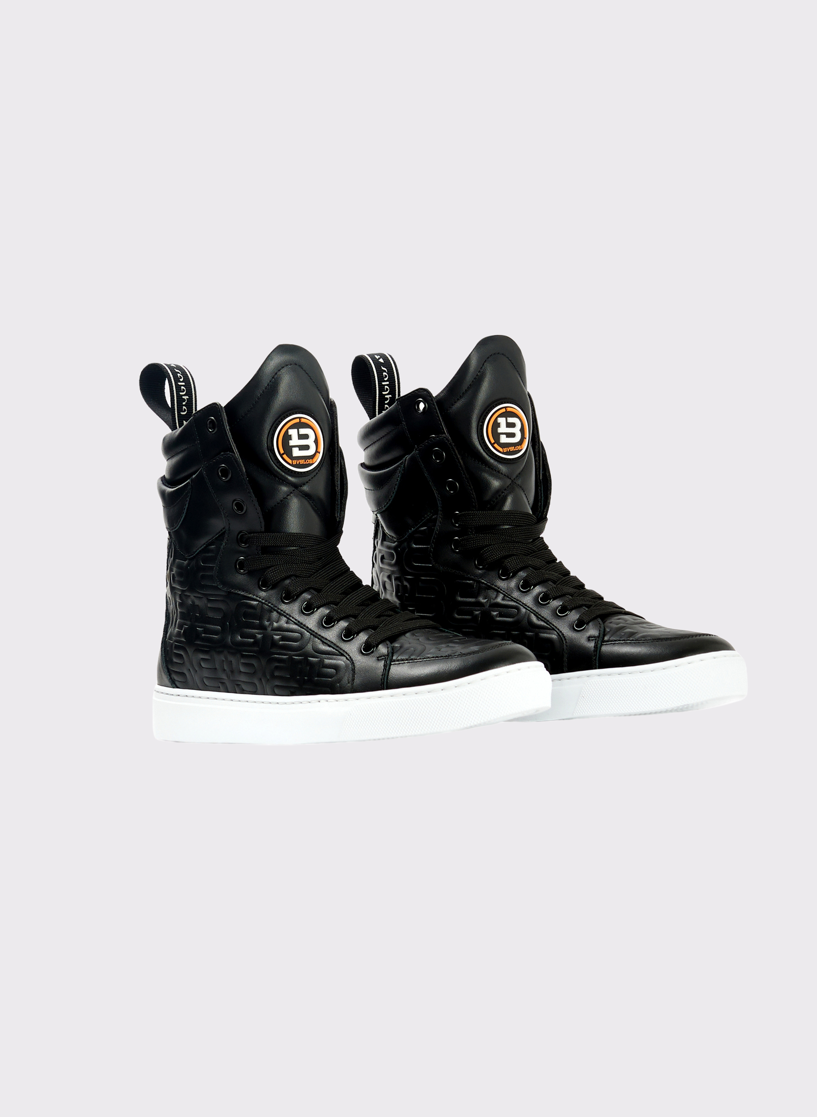 Byblos 3D Logo Black Sneaker in black - front view