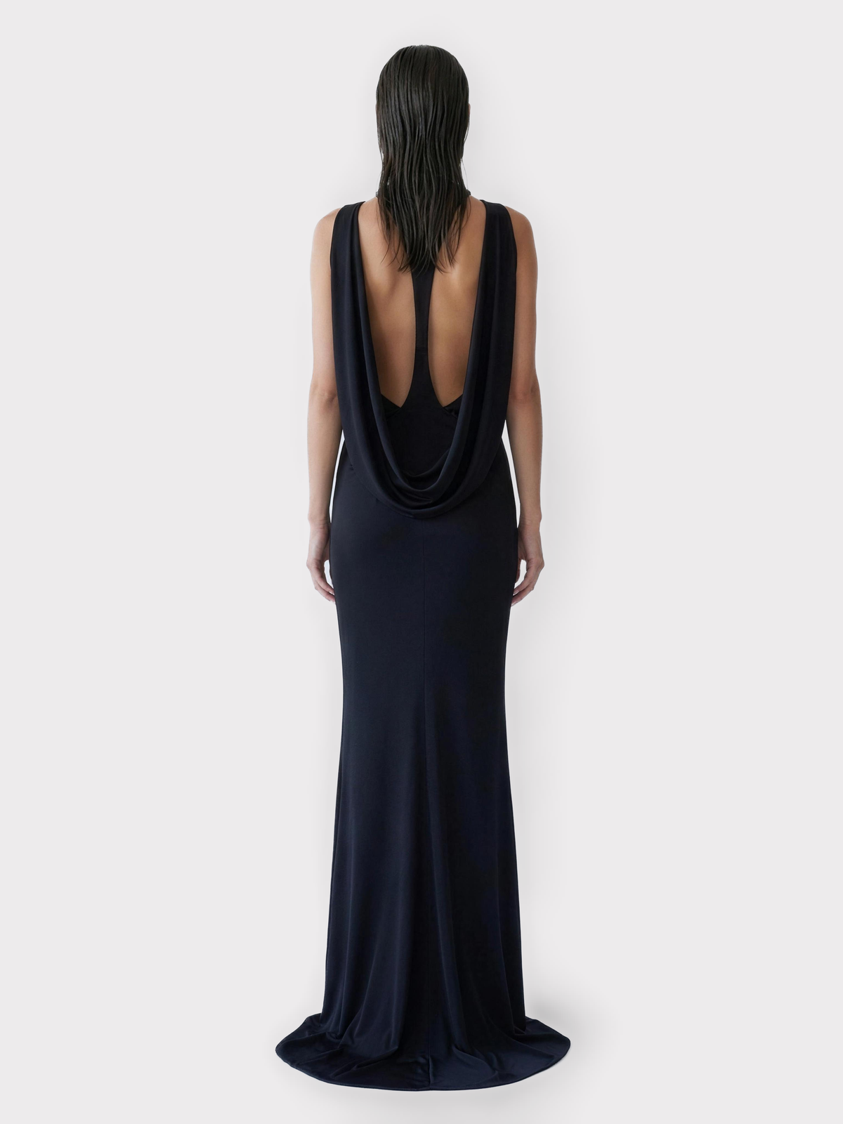 Black Cut-Out Maxi Dress