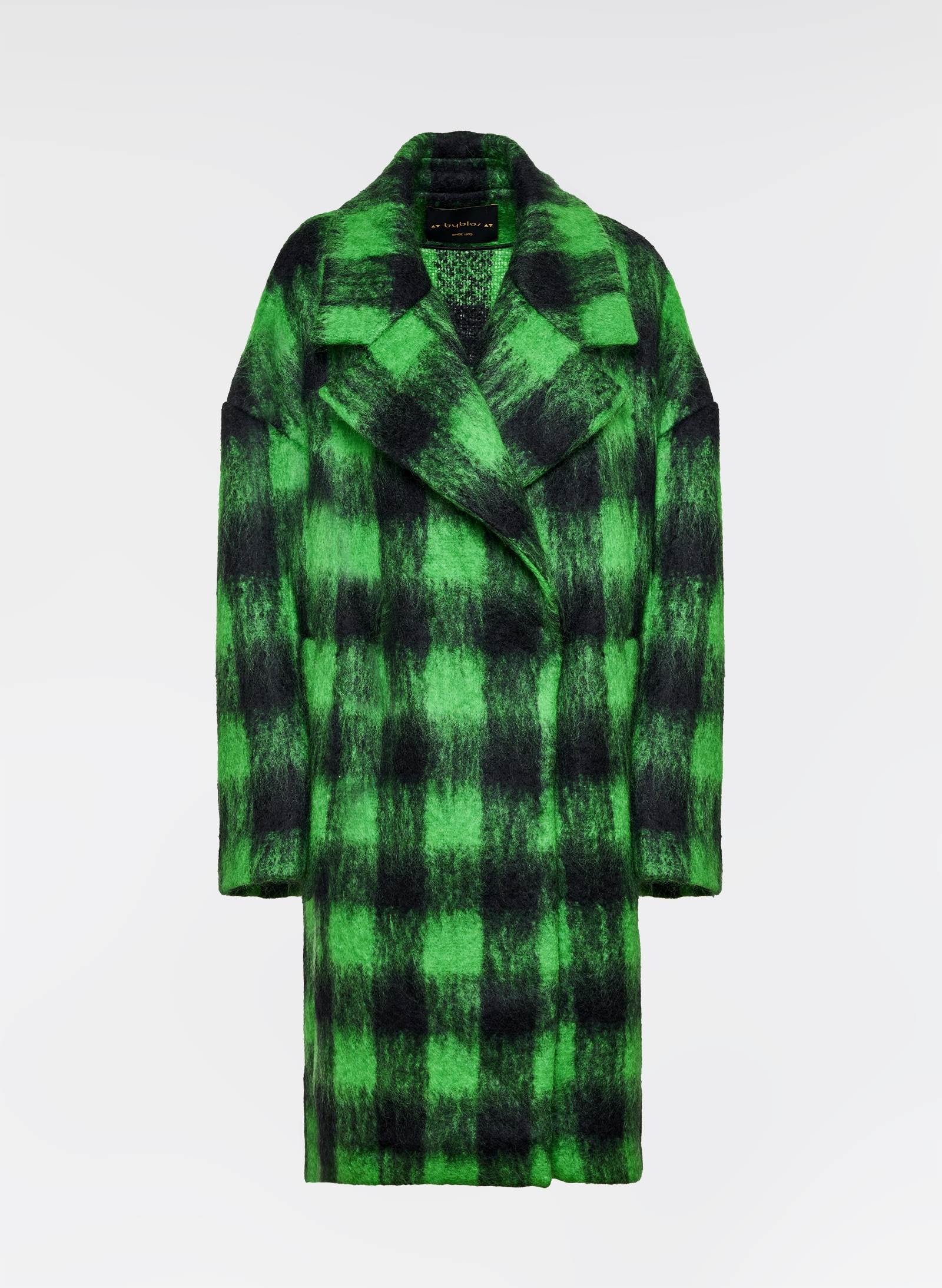 Checked Maxi Coat