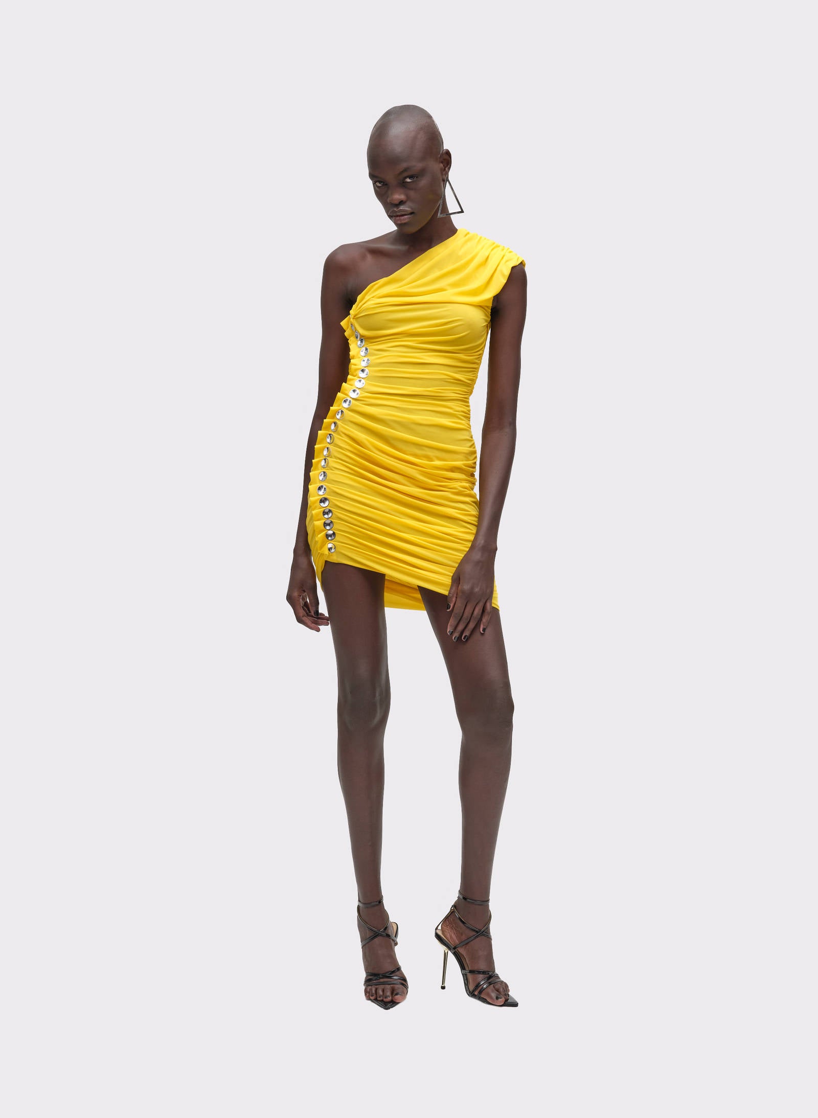 METALLIC EDGE MINI DRESS