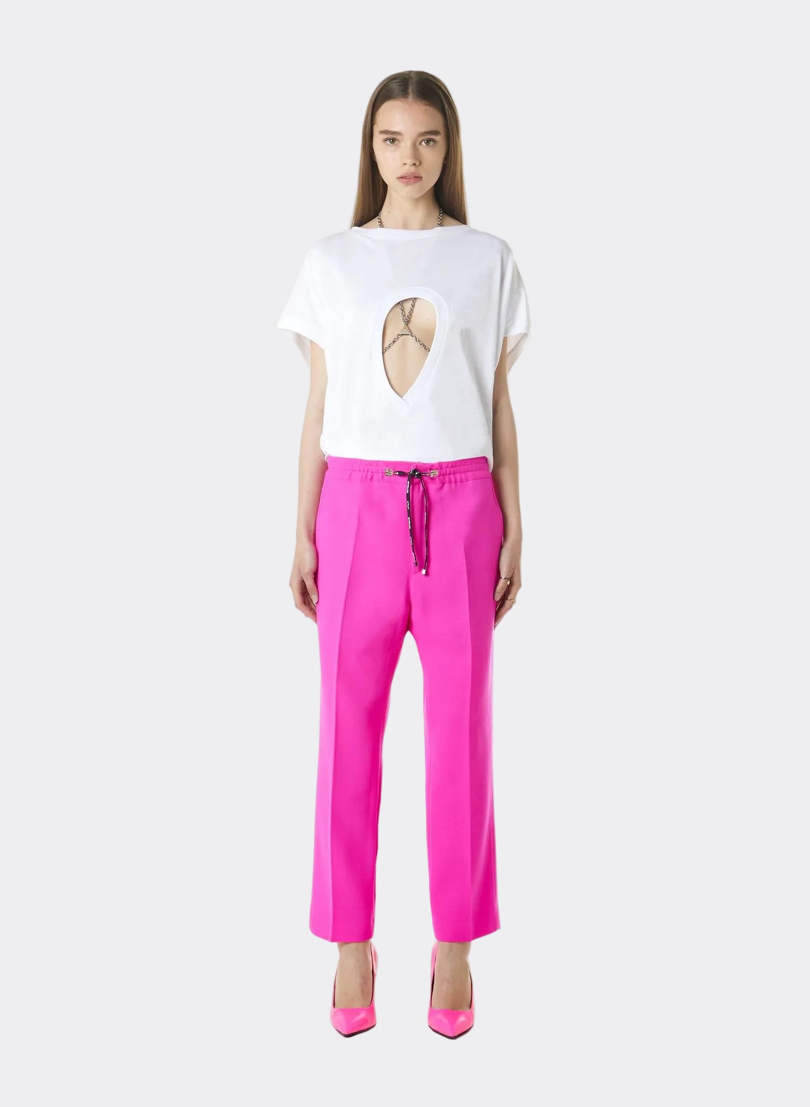 MIDI TROUSERS FUCHSIA