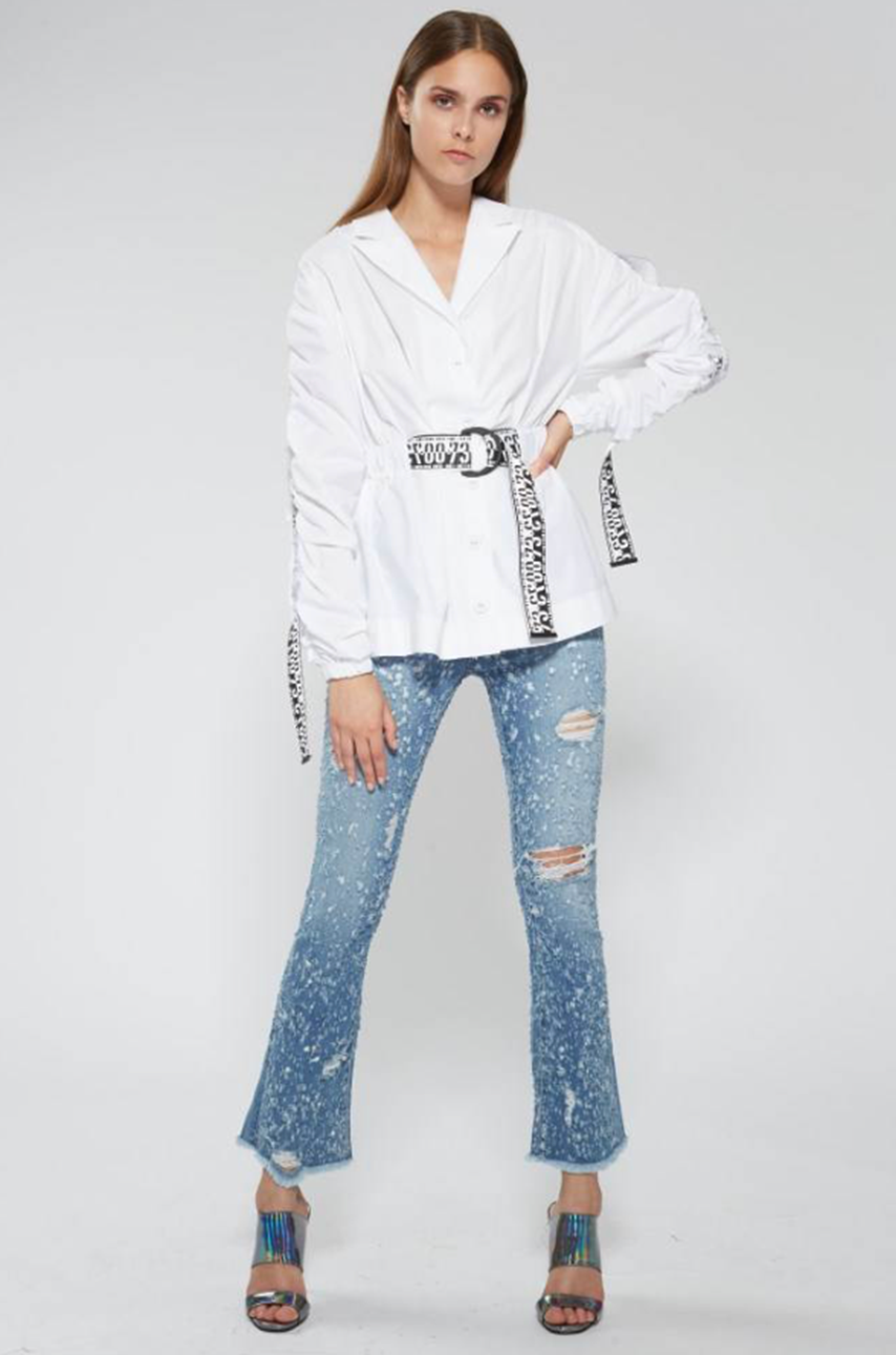 Oversized Technical Poplin Shirt