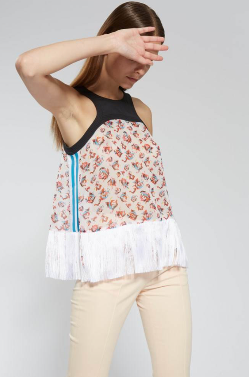 Microfluid Georgette Top