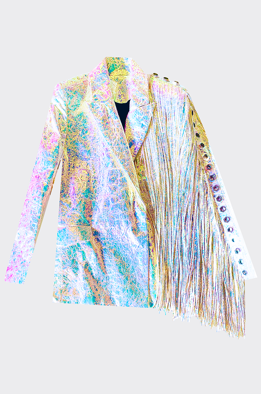 Blazer con frange