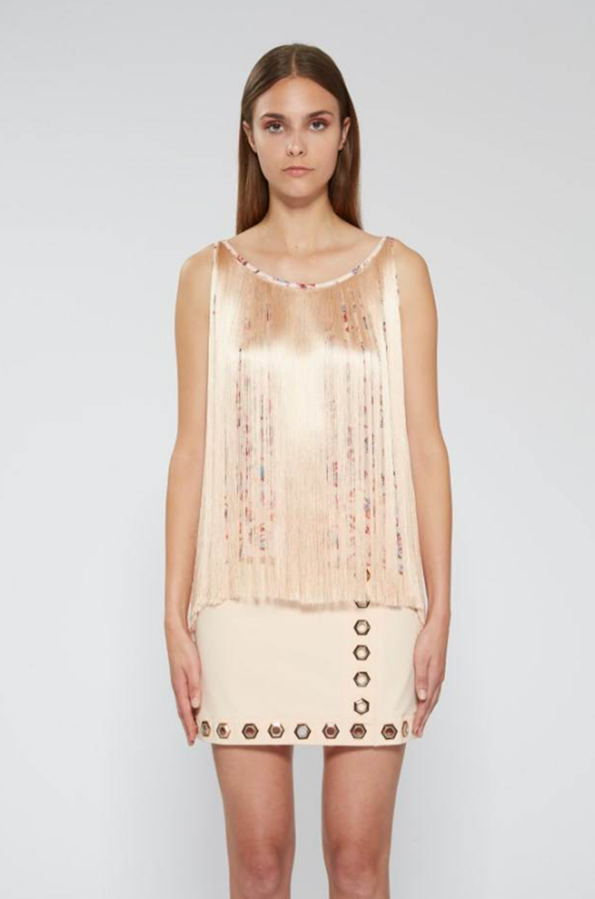 Microfluid Silk Top