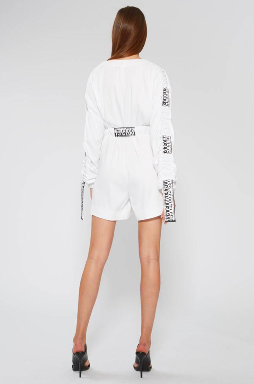 Short Twill Jumpsuit